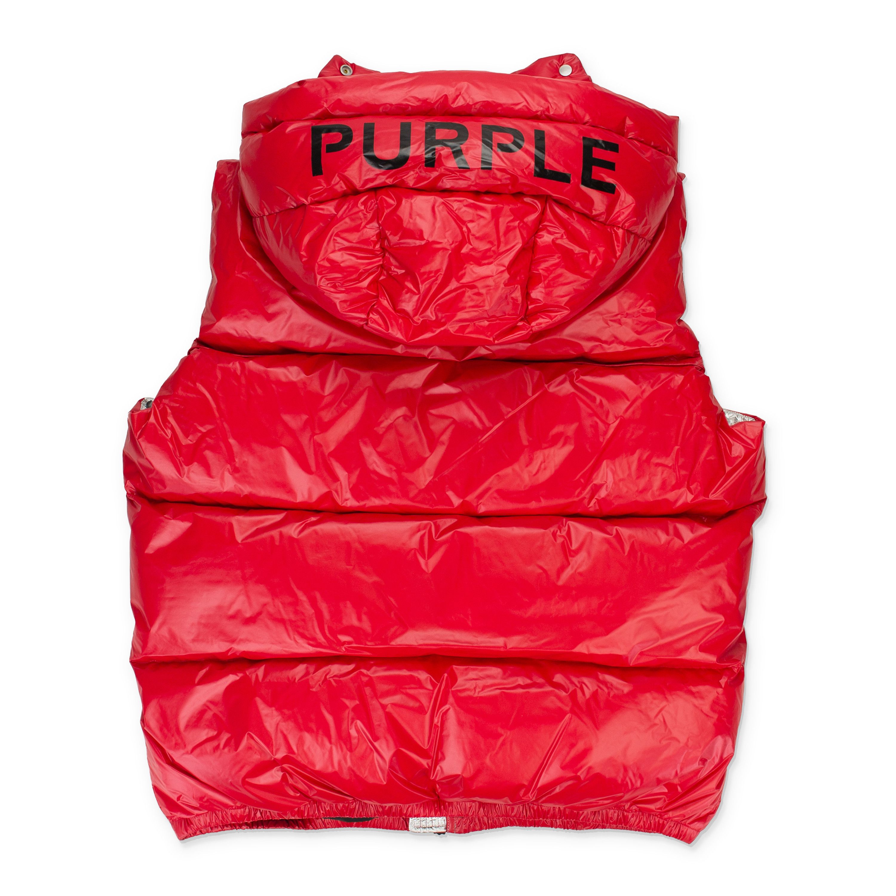 Purple Brand Nylon Puffer Vest SIZE L Size US L / EU 52-54 / 3 - 4 Thumbnail