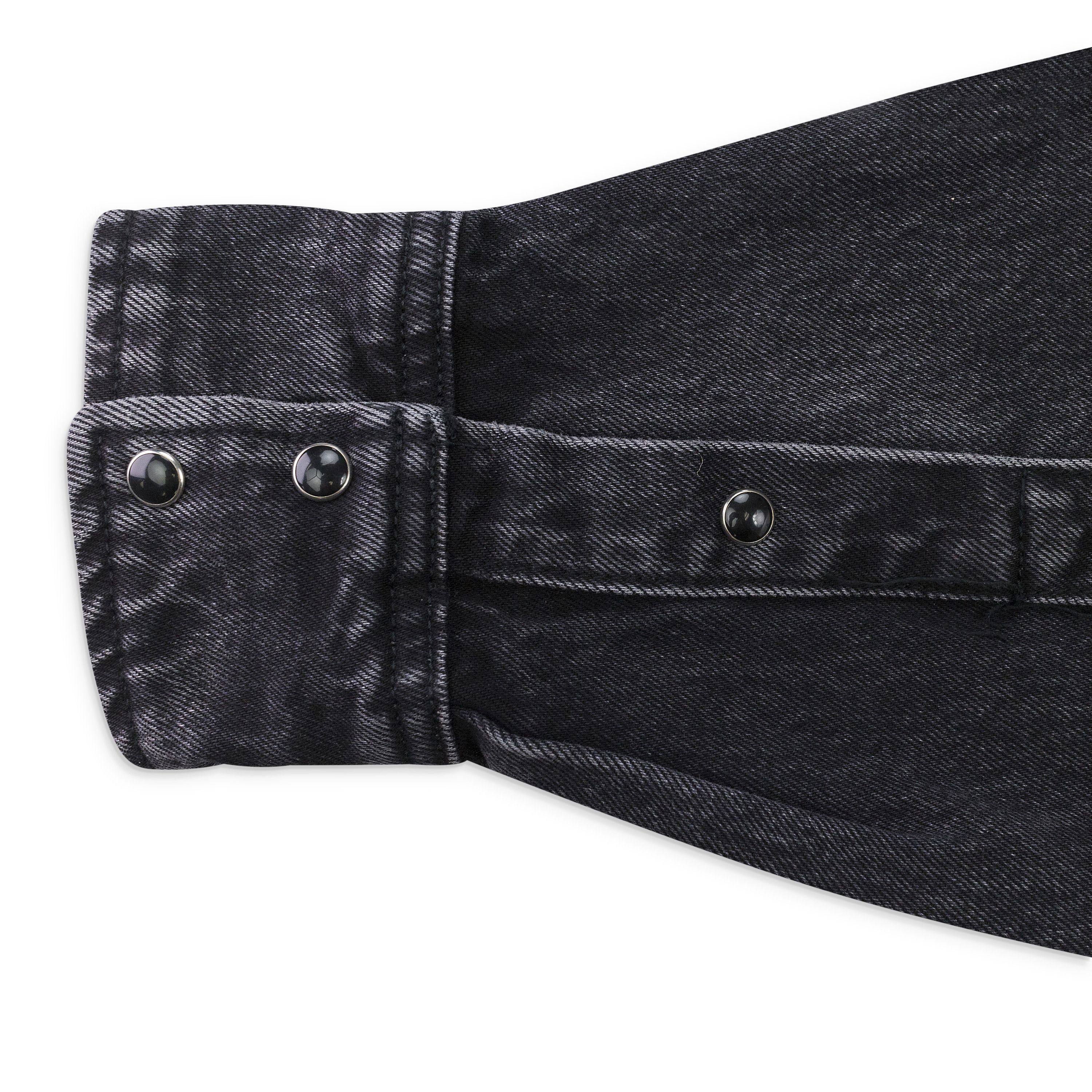 Purple Brand OVERSIZED WESTERN GREY CASUAL BUTTON-DOWN SHIRTS Size L Size US L / EU 52-54 / 3 - 6 Thumbnail