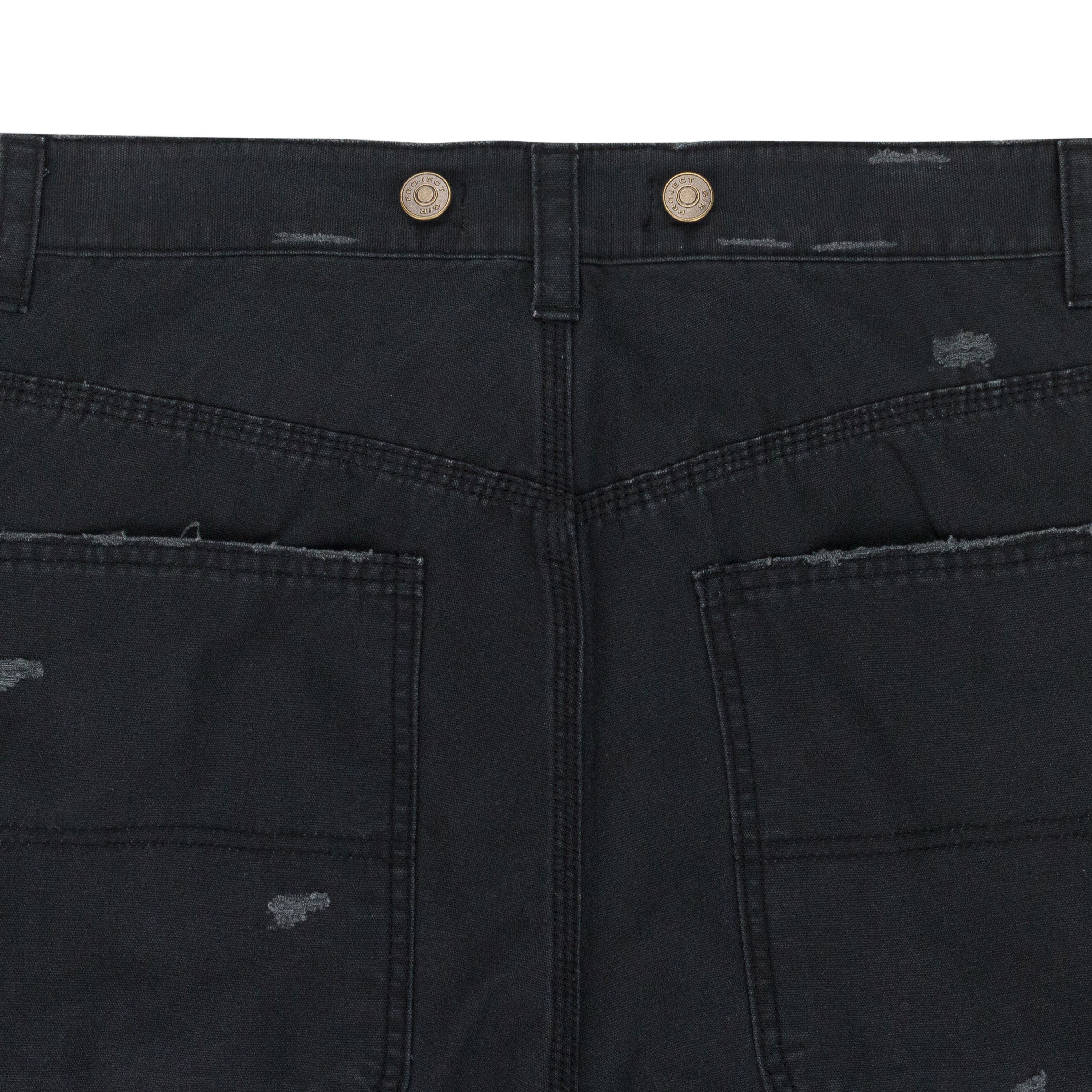 PROJECT G/R BLACK DISTRESSED PATCH WORK SWEATPANTS SIZE L Size US 34 / EU 50 - 4 Thumbnail