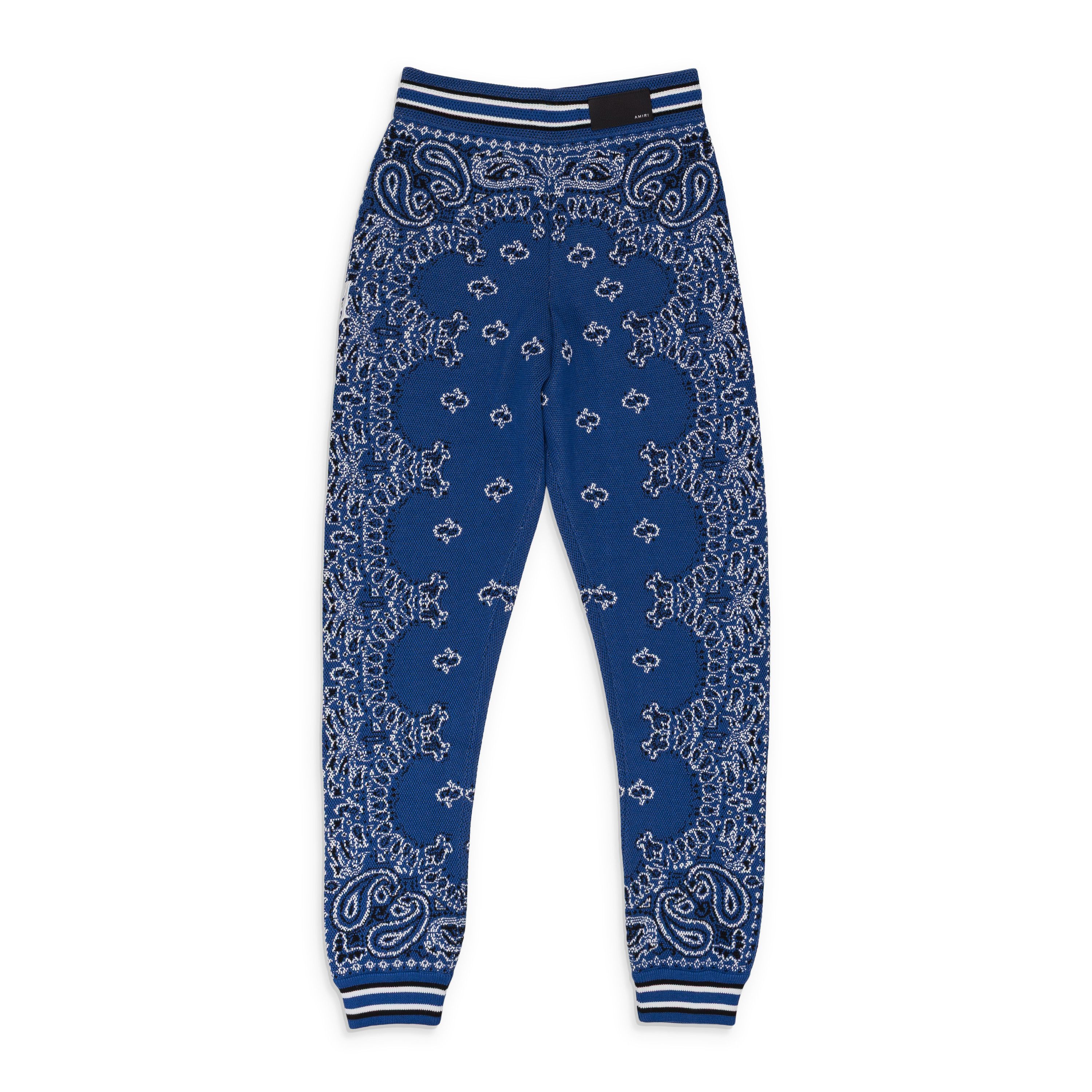Amiri BLUE/BLACK BANDANA B-BALL SWEATPANTS SIZE XL Size US 36 / EU 52 - 2 Thumbnail