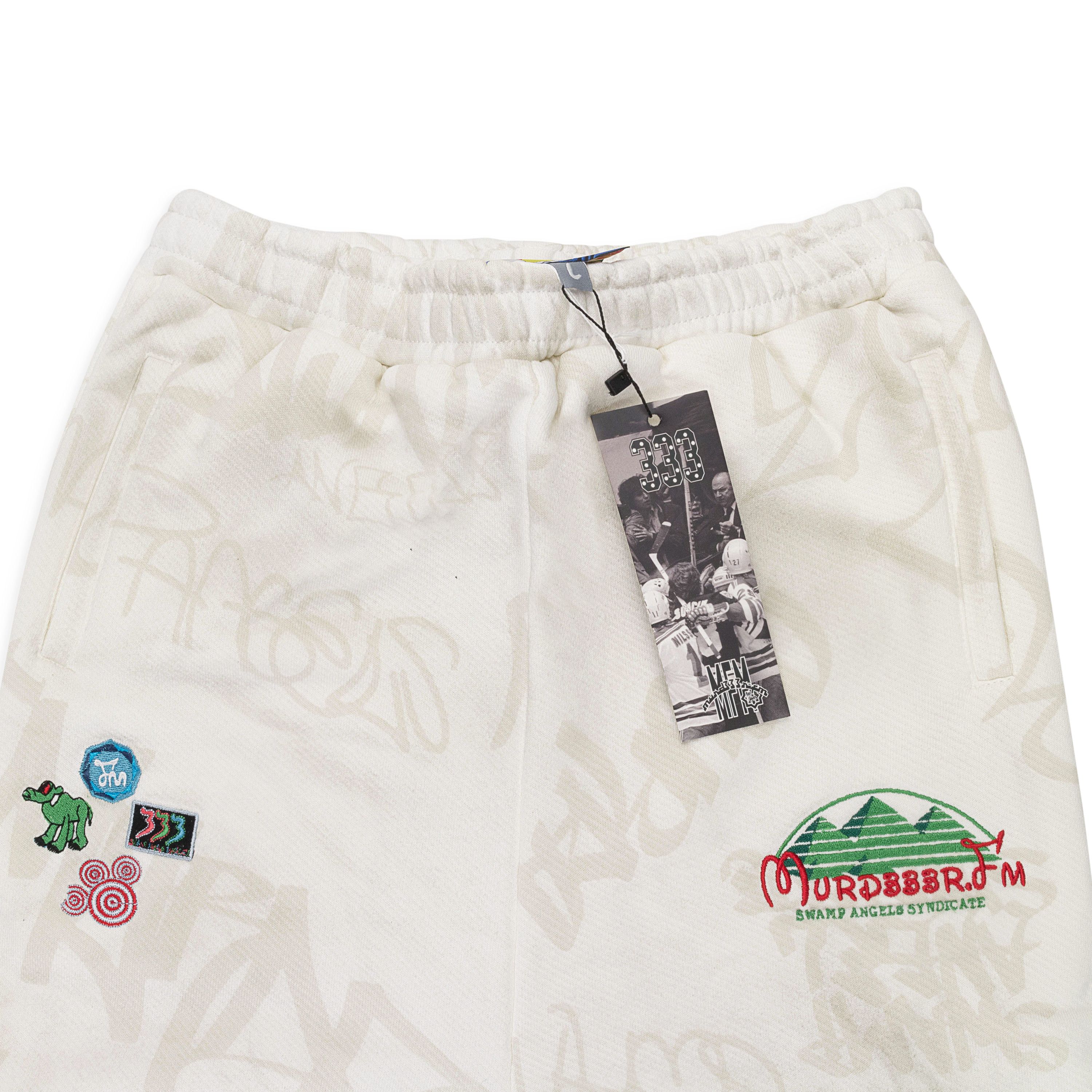 murd333r.fm MURD333R.FM WHITE DISN333 SWEATPANTS SIZE XXL Size US 38 / EU 54 - 3 Thumbnail