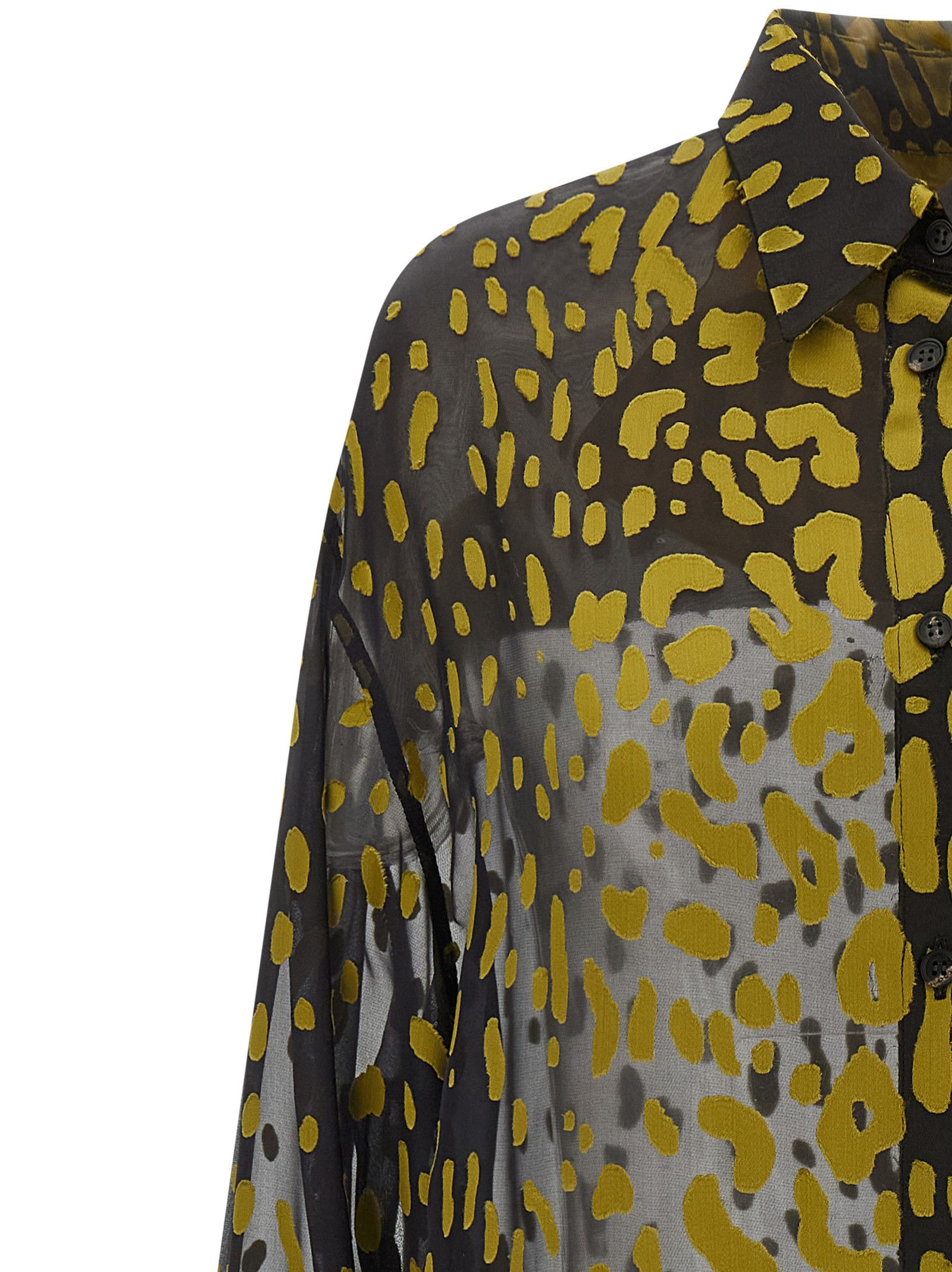 Salvatore Ferragamo Georgette Devoré Shirt Size S / US 4 / IT 40 - 3 Thumbnail