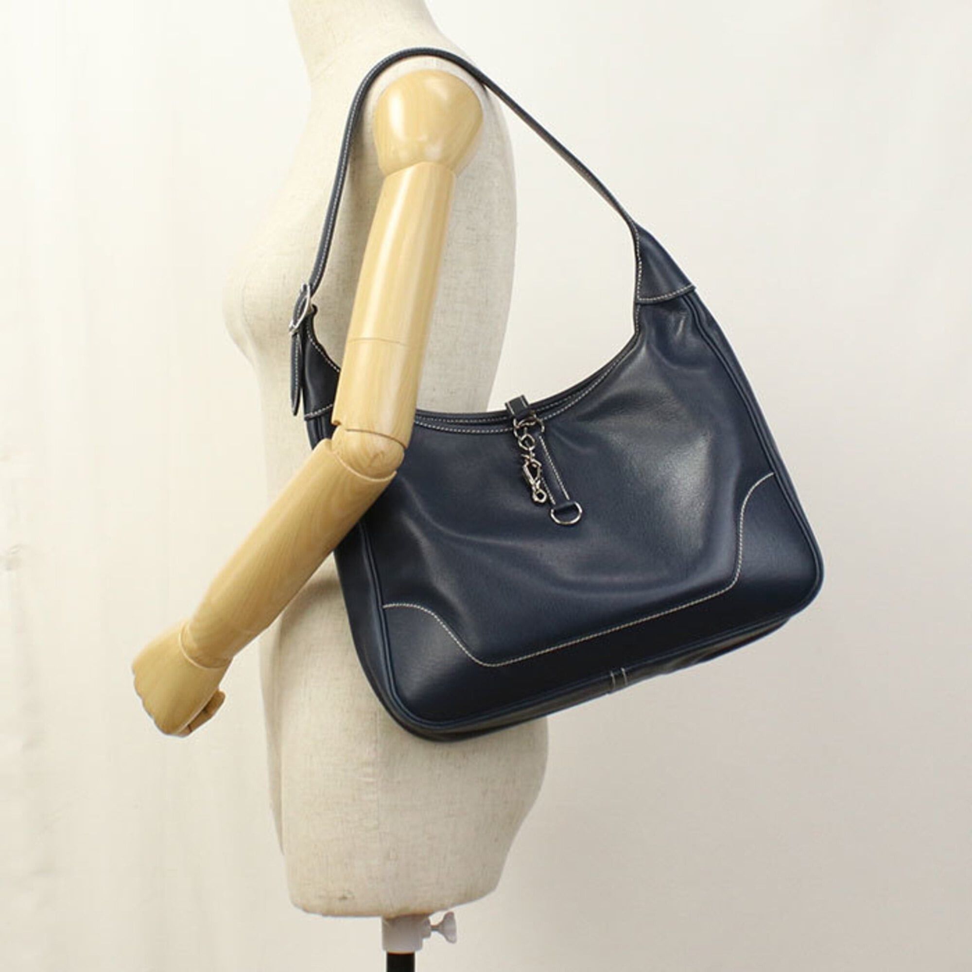 Hermes Hermes Shoulder Bag Trim 31 □F stamp Women's Navy Size ONE SIZE - 10 Thumbnail