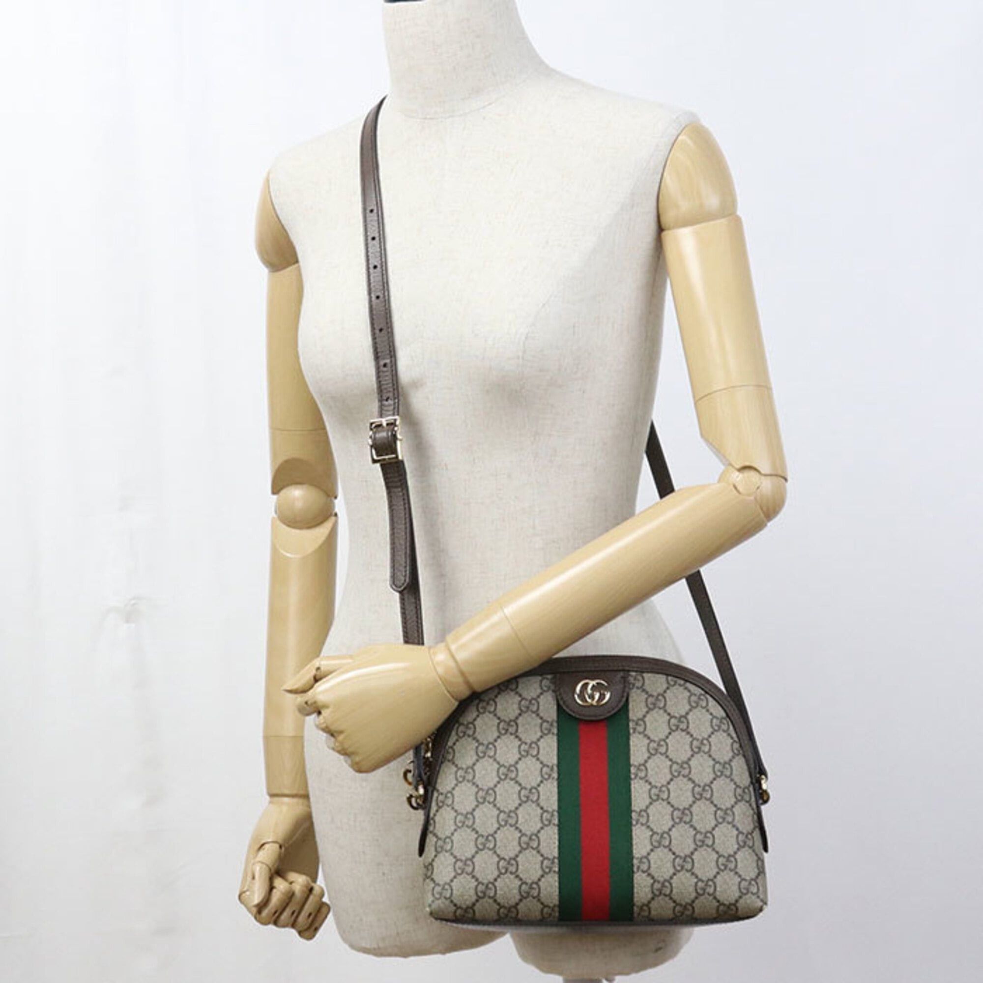 Gucci GUCCI Ophidia Crossbody Shoulder Bag 499621 (Women's, Beige) Size ONE SIZE - 8 Thumbnail