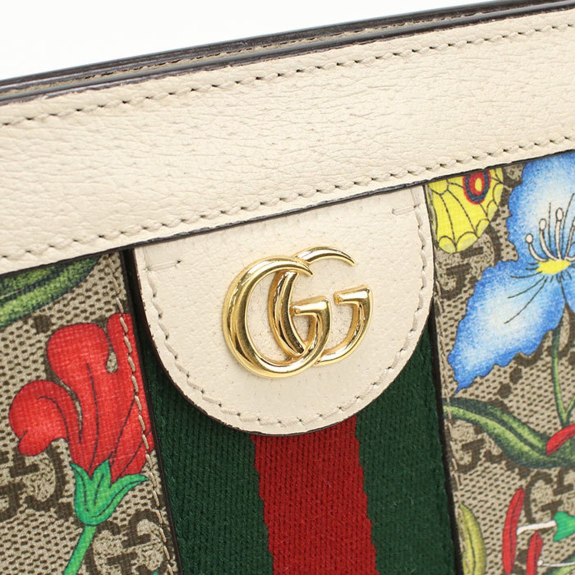 Gucci GUCCI Ophidia Chain Shoulder Bag 503877 (Women's, Beige) Size ONE SIZE - 4 Thumbnail