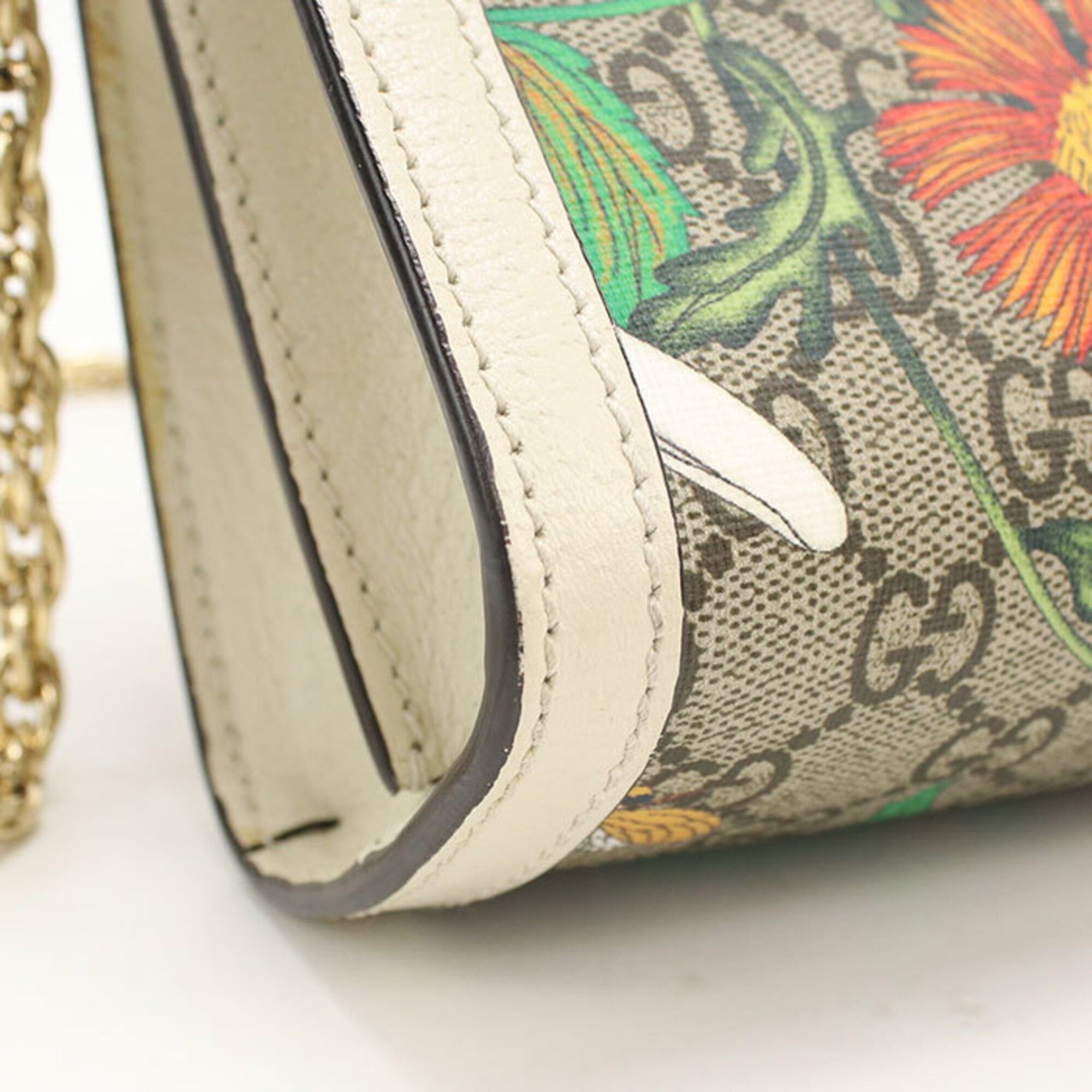 Gucci GUCCI Ophidia Chain Shoulder Bag 503877 (Women's, Beige) Size ONE SIZE - 5 Thumbnail
