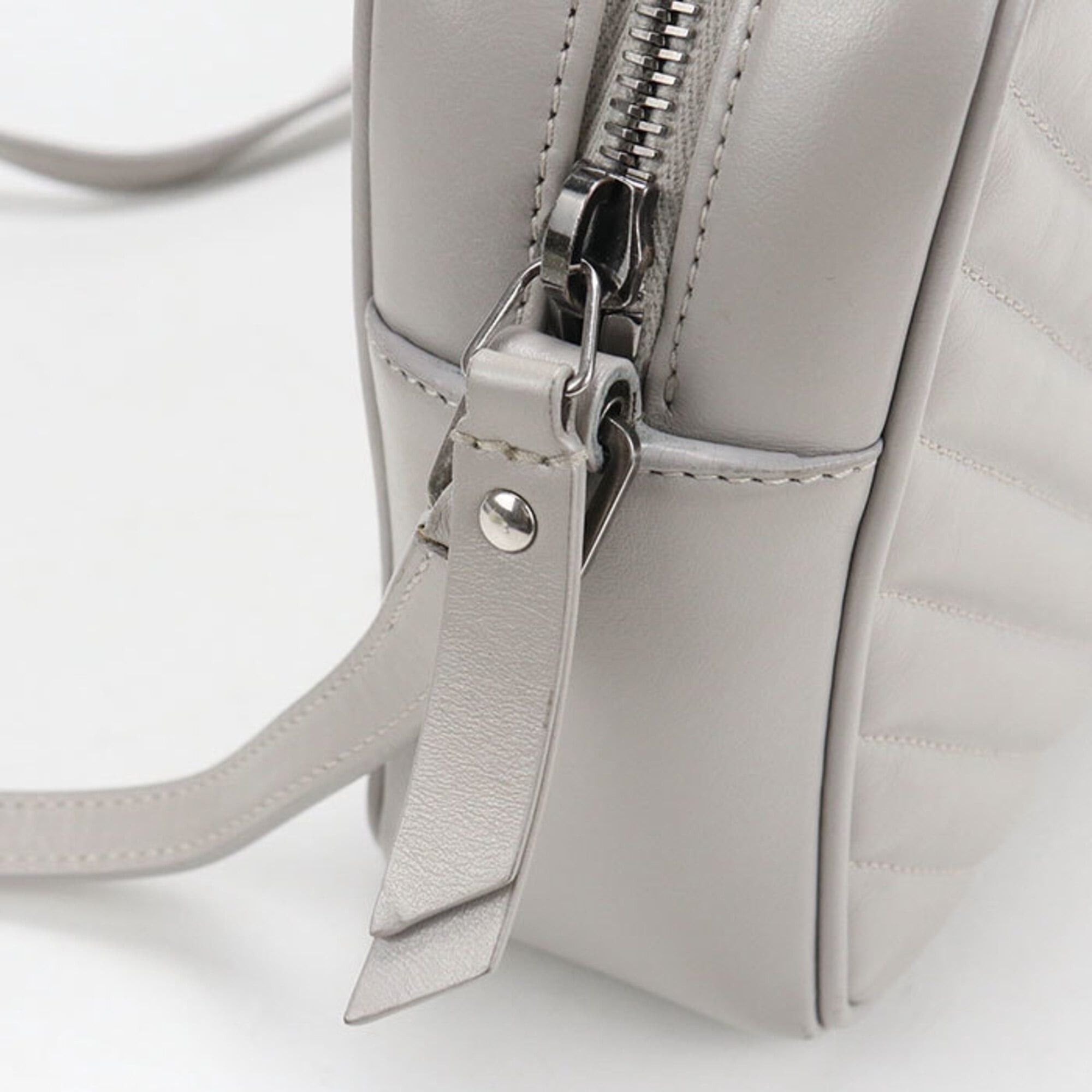 Saint Laurent Paris SAINT LAURENT (Saint Laurent) Crossbody Shoulder Bag 612544 Camera Bag, Women's, Gray Size ONE SIZE - 6 Thumbnail