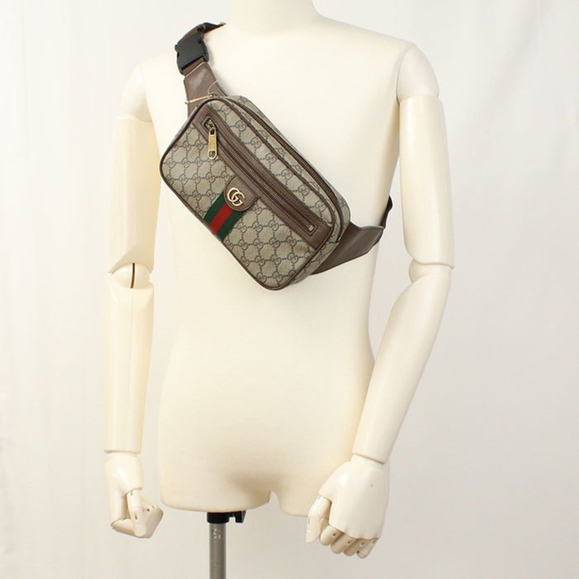 Gucci GUCCI GG Belt Bag Ophidia (574796) - Men's & Women's Beige Size ONE SIZE - 8 Thumbnail
