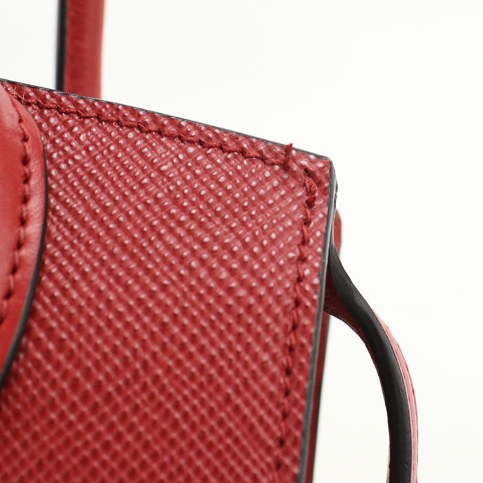 Prada Prada handbag 1BA156 2-way Saffiano leather women's red Size ONE SIZE - 6 Thumbnail