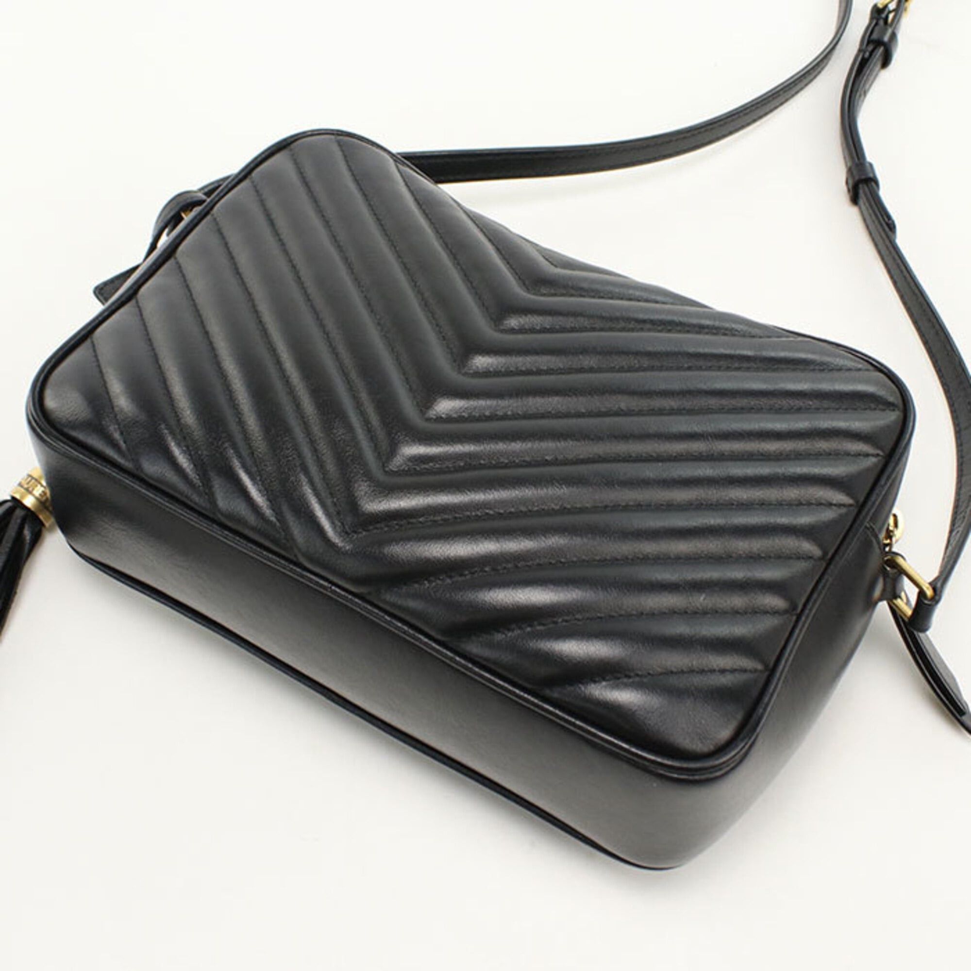 Saint Laurent Paris SAINT LAURENT (Saint Laurent) Crossbody Shoulder Bag 612544 Camera Bag, Women's, Black Size ONE SIZE - 2 Thumbnail