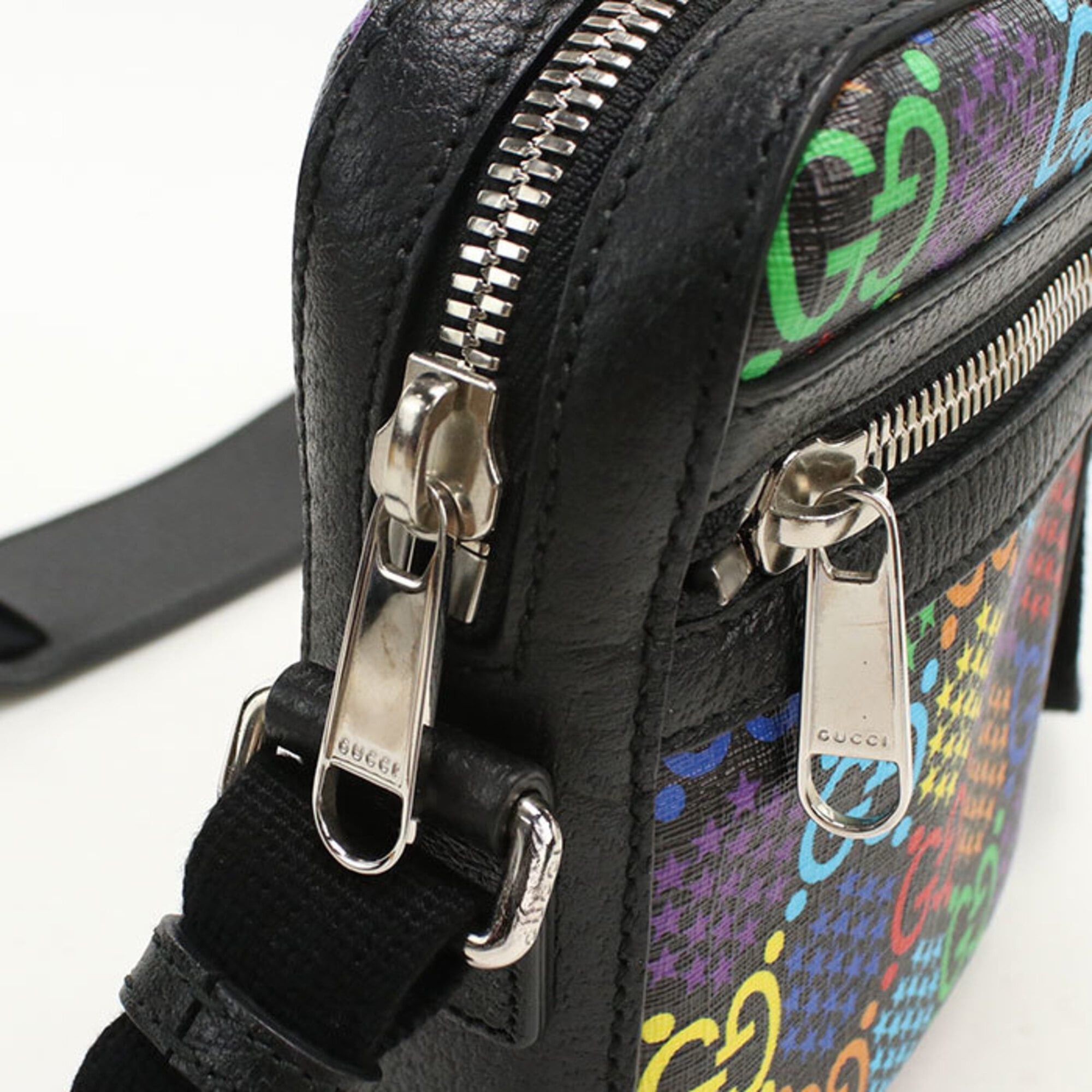 Gucci Gucci Crossbody Shoulder Bag 598103 GG Psychedelic Men's Women's Black Size ONE SIZE - 4 Thumbnail