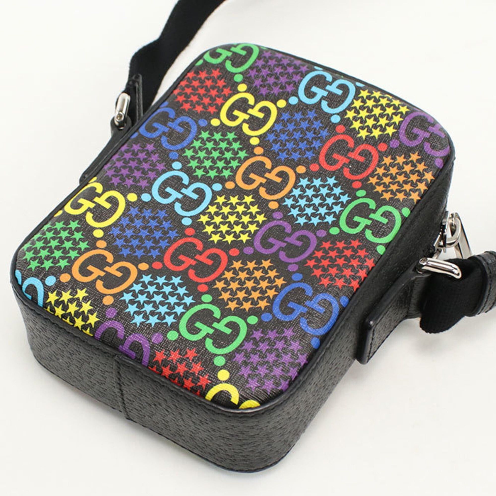 Gucci Gucci Crossbody Shoulder Bag 598103 GG Psychedelic Men's Women's Black Size ONE SIZE - 2 Thumbnail
