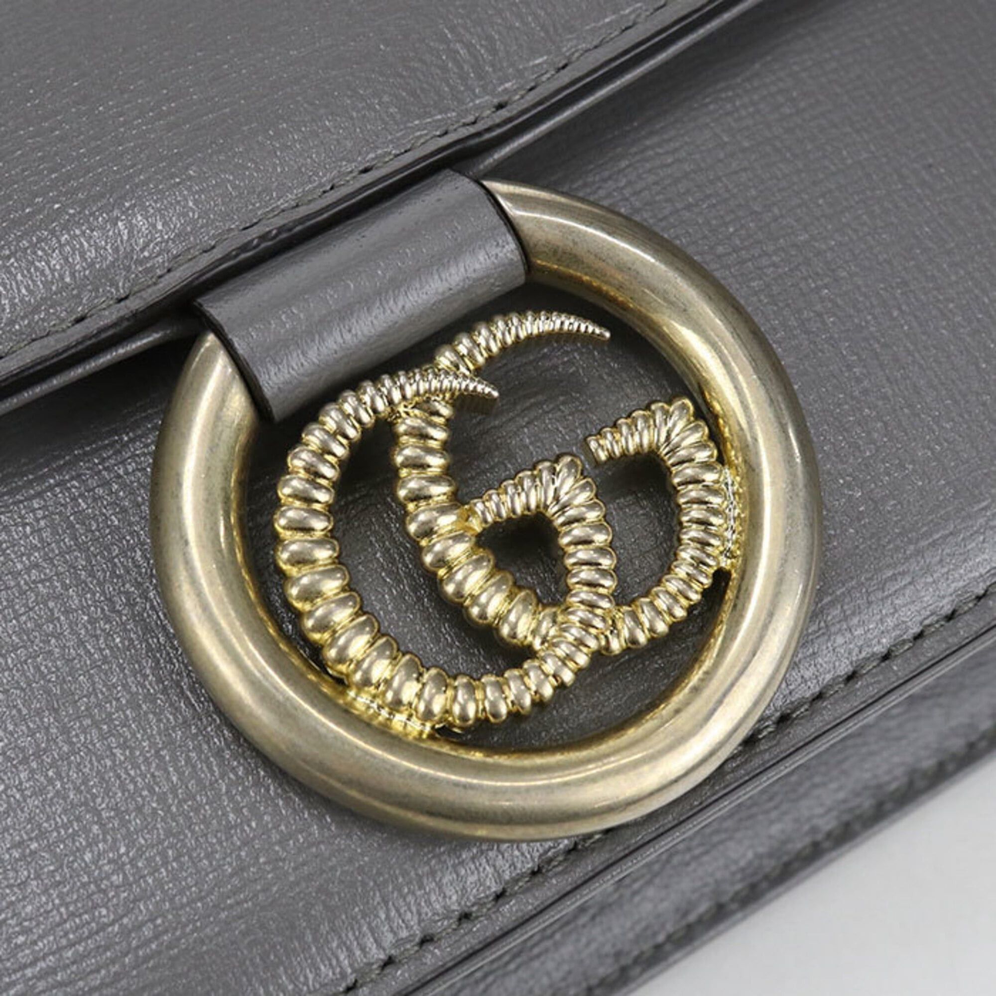Gucci GUCCI GG Marmont Crossbody Shoulder Bag 589474, Women's, Gray Size ONE SIZE - 5 Thumbnail