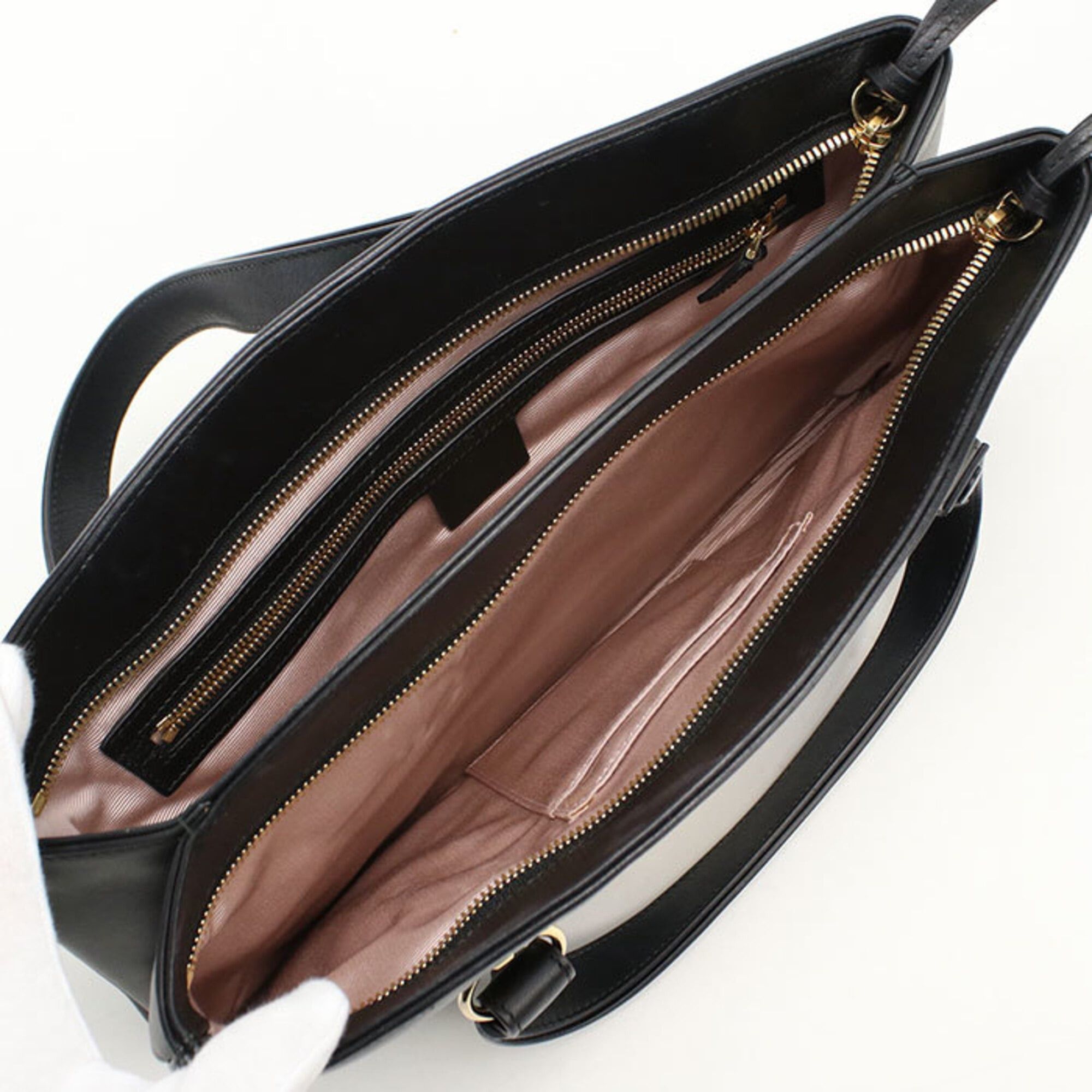 Gucci Gucci handbag 550130 Ally GG Marmont women's black Size ONE SIZE - 3 Thumbnail