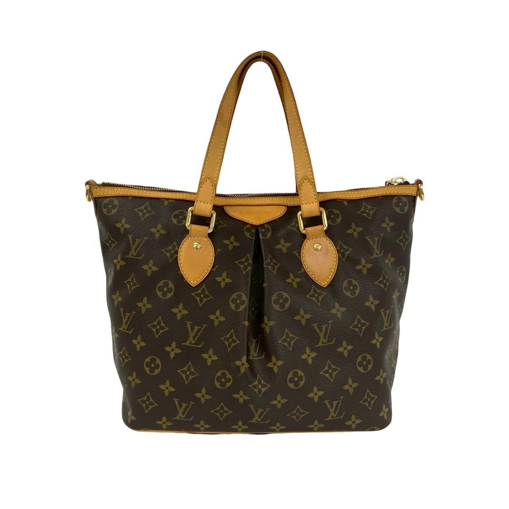 Louis Vuitton LOUIS VUITTON Palermo PM Monogram Leather 2-way Shoulder Bag/Tote Bag, Brown, 25655 Size ONE SIZE - 3 Thumbnail