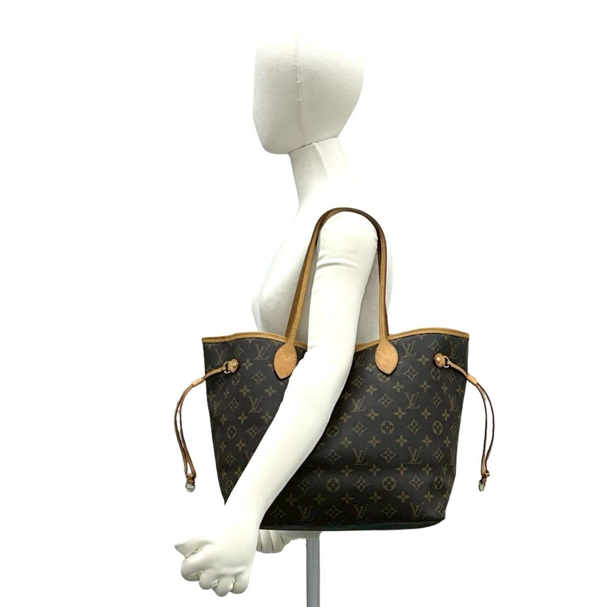 Louis Vuitton LOUIS VUITTON Neverfull PM Monogram Logo Pattern Leather Tote Bag Handbag Brown 38161 Size ONE SIZE - 2 Thumbnail