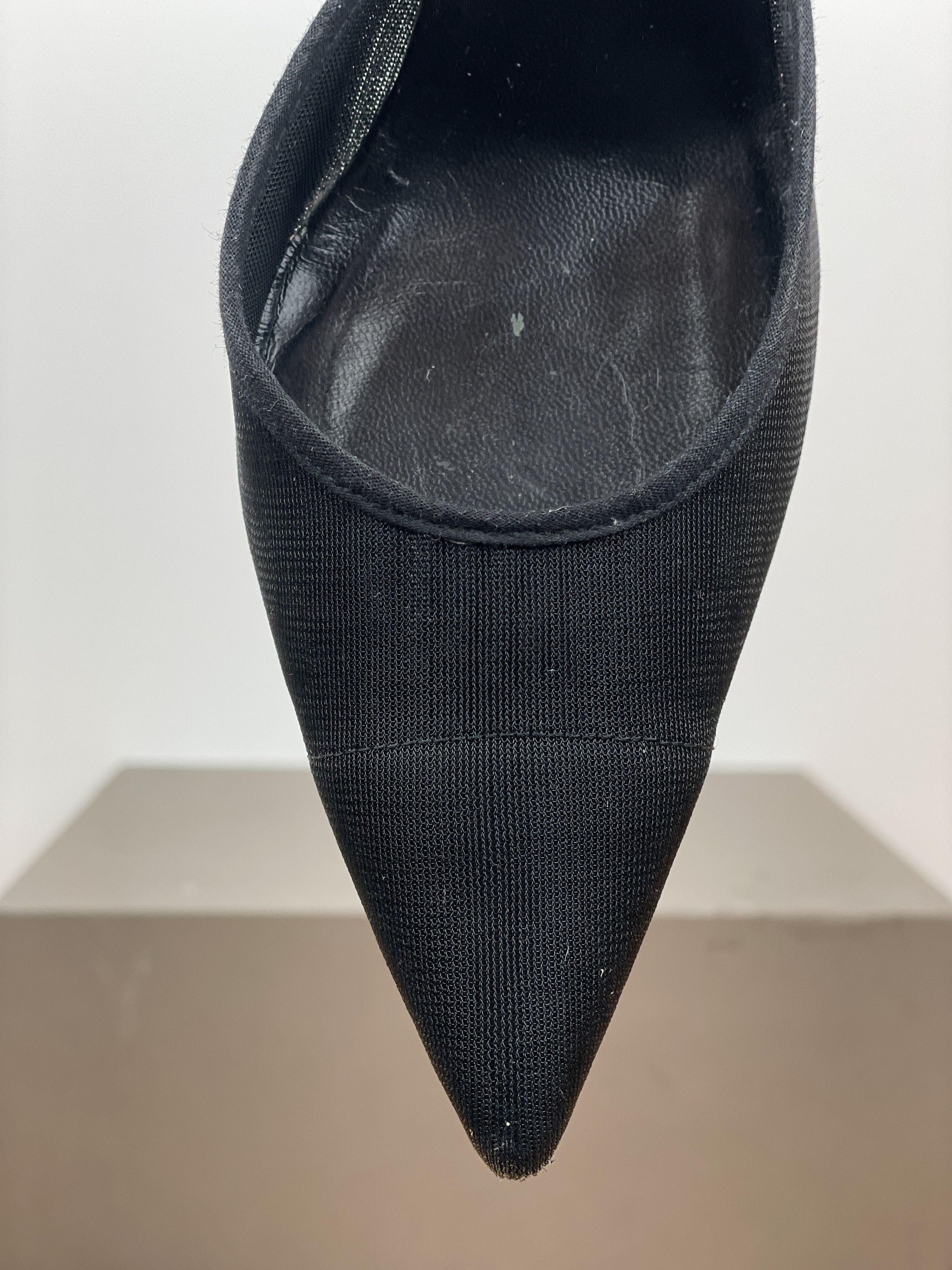 Helmut Lang AW02 Pointed Rubber Band Sandal Heels Size US 5.5 / IT 35.5 - 7 Thumbnail
