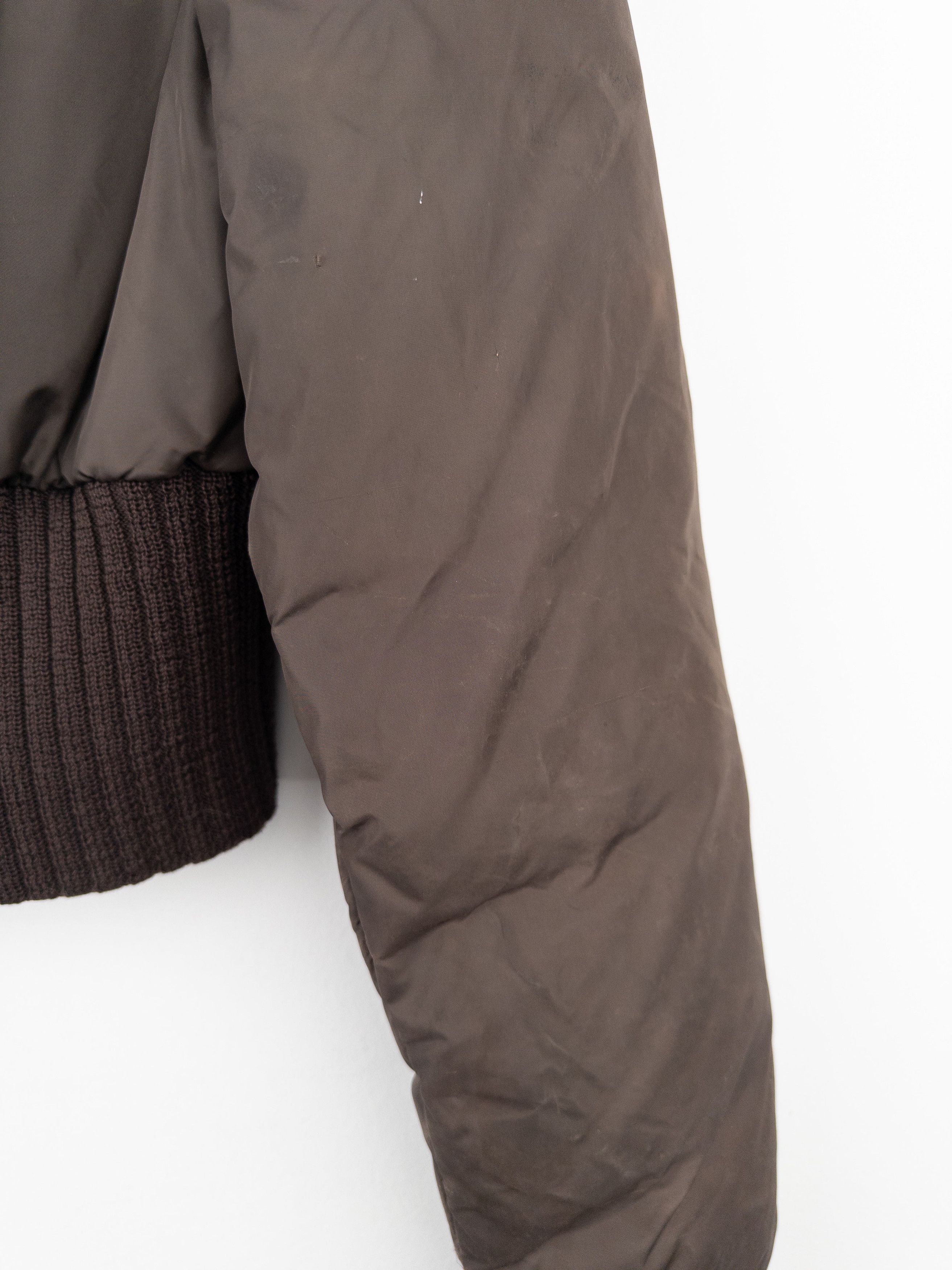 Jean Paul Gaultier 1990s Cropped Puffer Bomber Jacket Size XL / US 12-14 / IT 48-50 - 9 Thumbnail