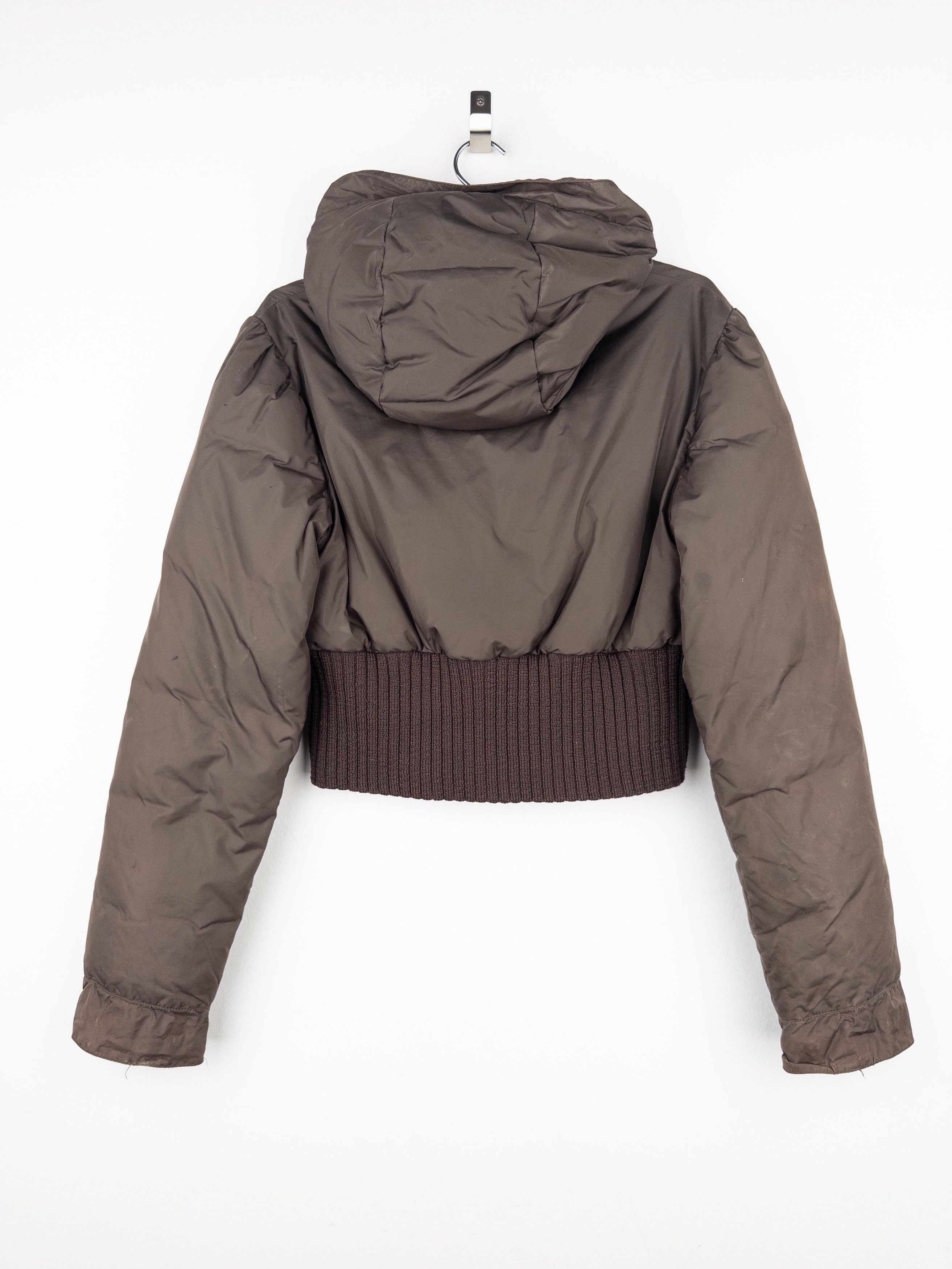 Jean Paul Gaultier 1990s Cropped Puffer Bomber Jacket Size XL / US 12-14 / IT 48-50 - 2 Thumbnail