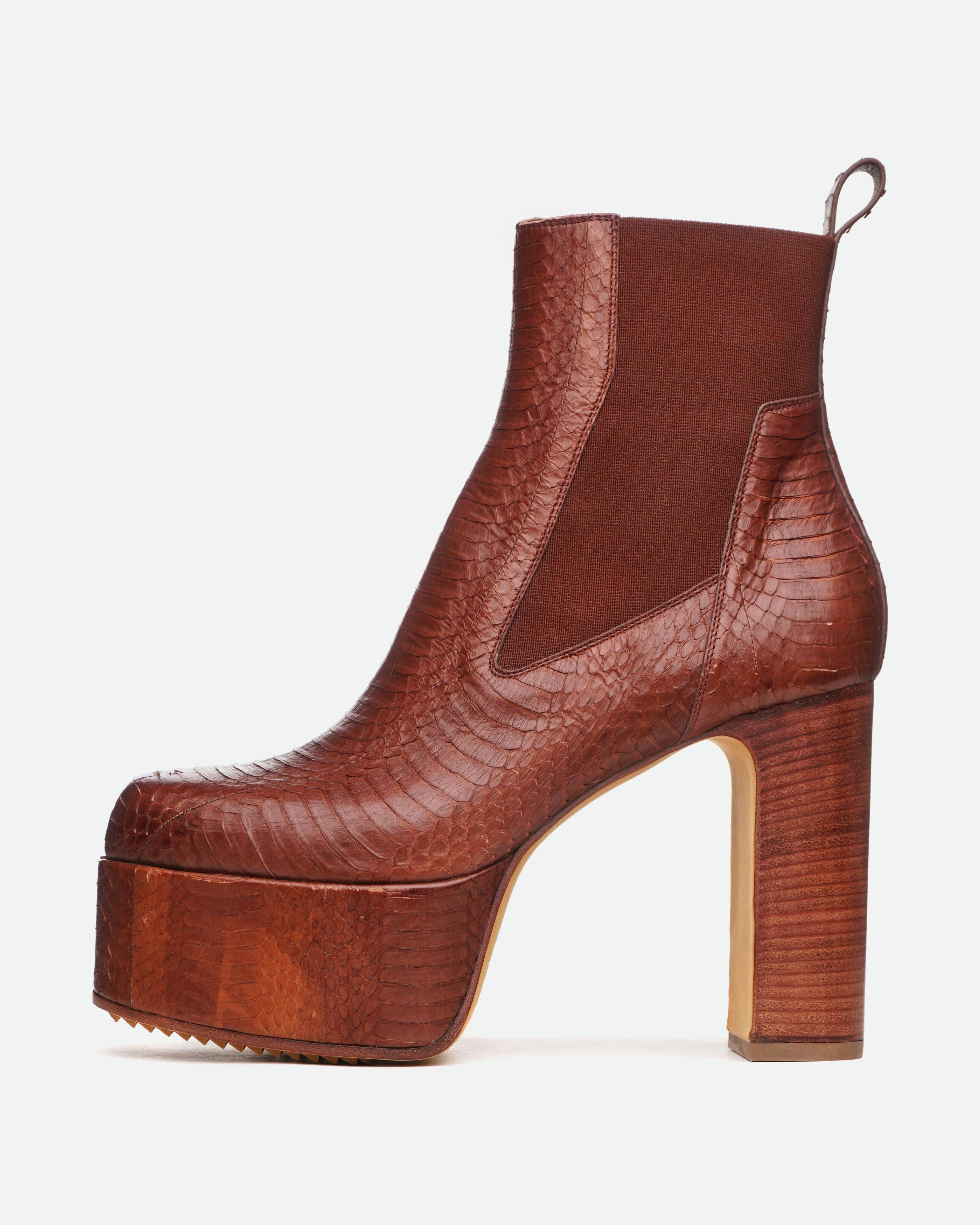 Rick Owens SS21 Phlegethon Sample Python Kiss Heels Size US 8 / EU 41 - 3 Thumbnail