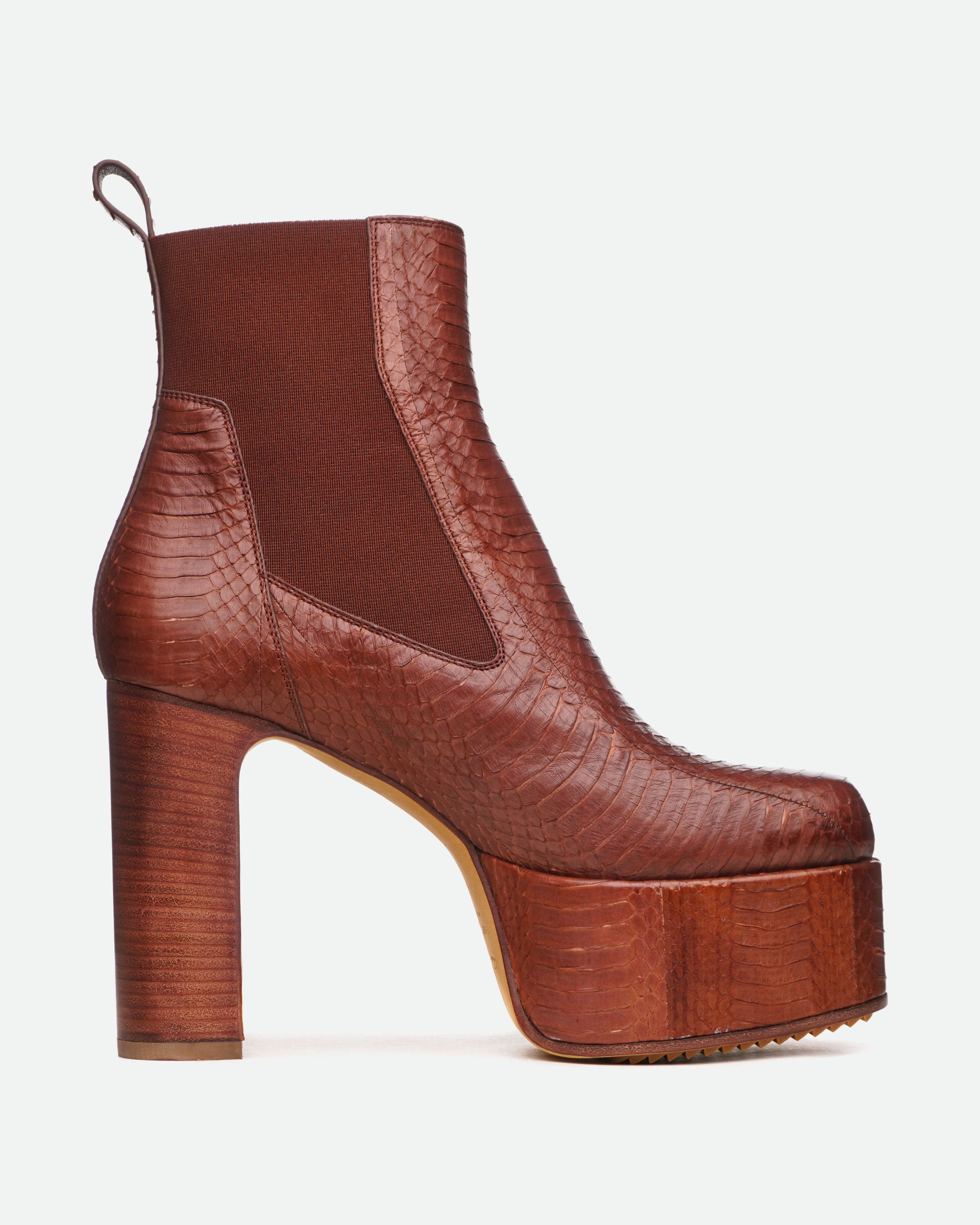 Rick Owens SS21 Phlegethon Sample Python Kiss Heels Size US 8 / EU 41 - 4 Thumbnail