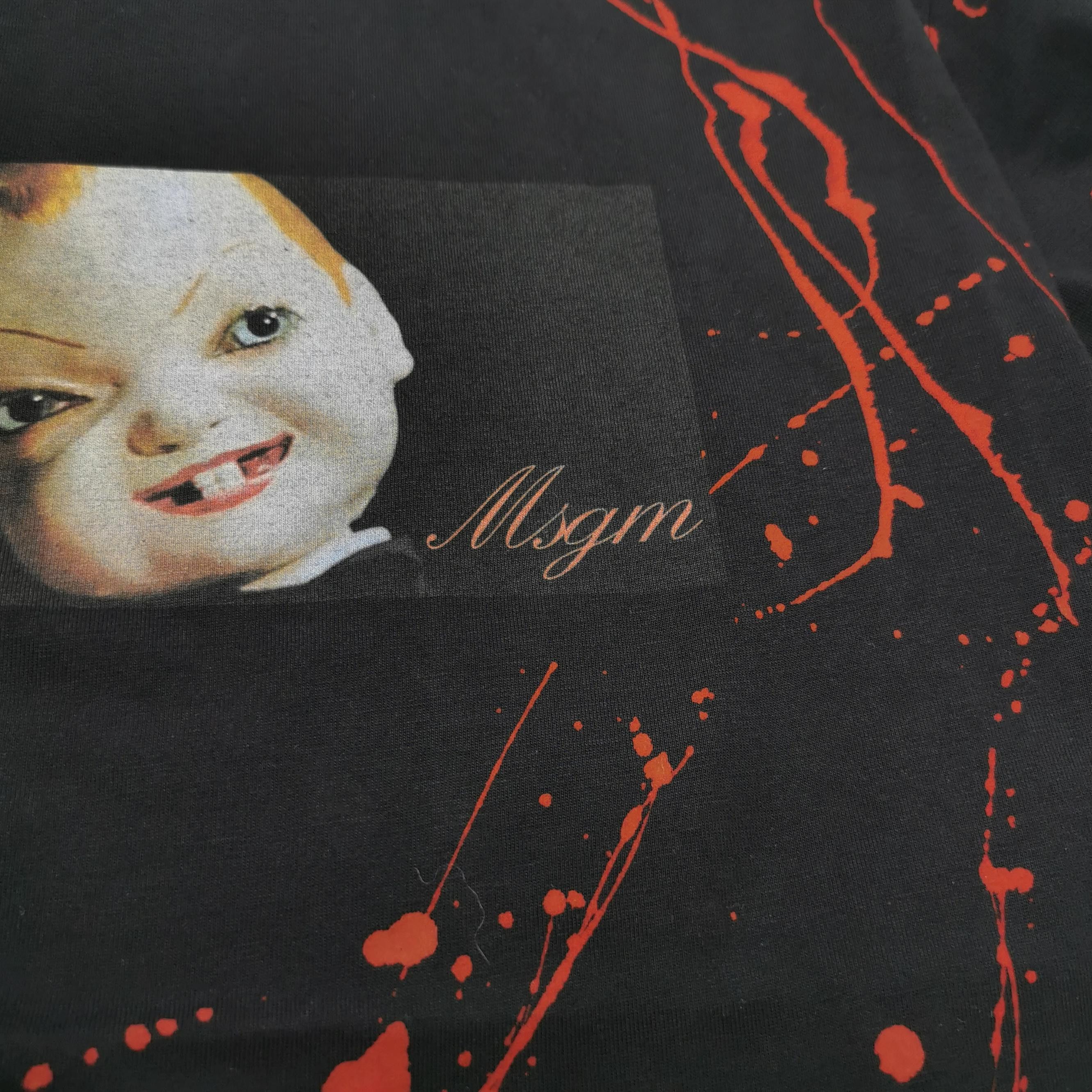 MSGM MSGM x Dario Argento Splatter Graphic T-Shirt M Size US M / EU 48-50 / 2 - 3 Thumbnail
