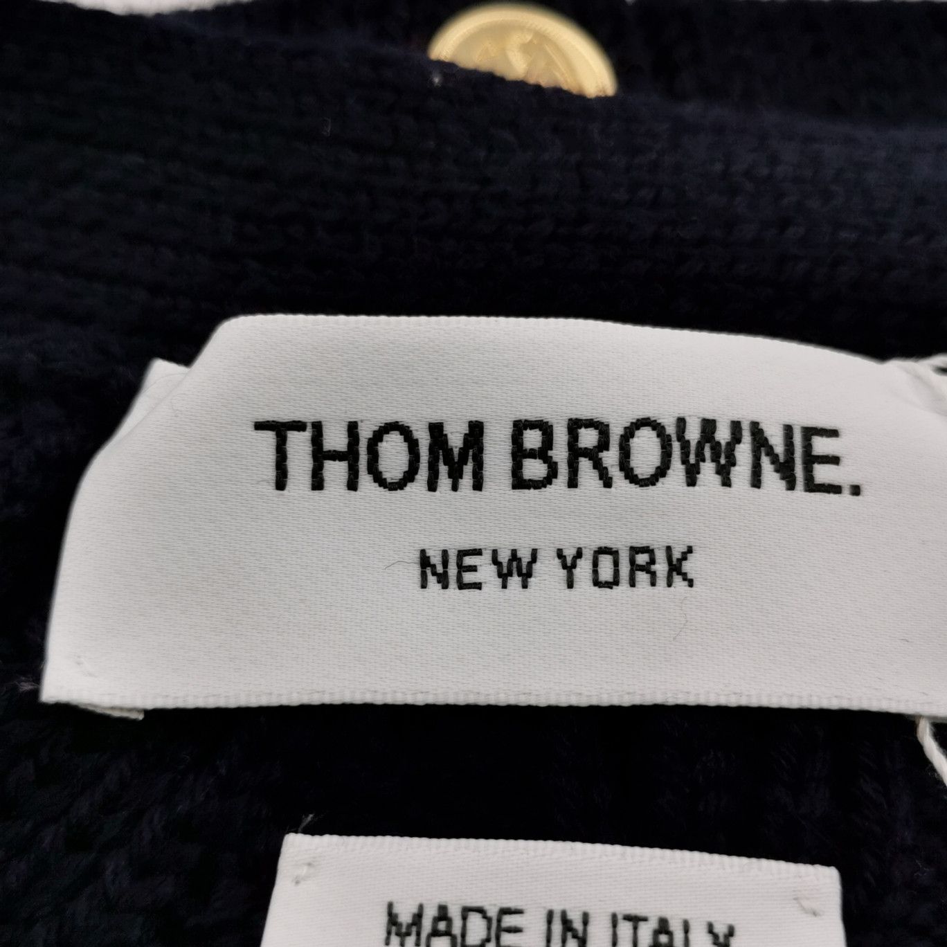 Thom Browne Thom Browne Button Back Merino Wool Cardigan Size 0 Size US XS / EU 42 / 0 - 6 Thumbnail