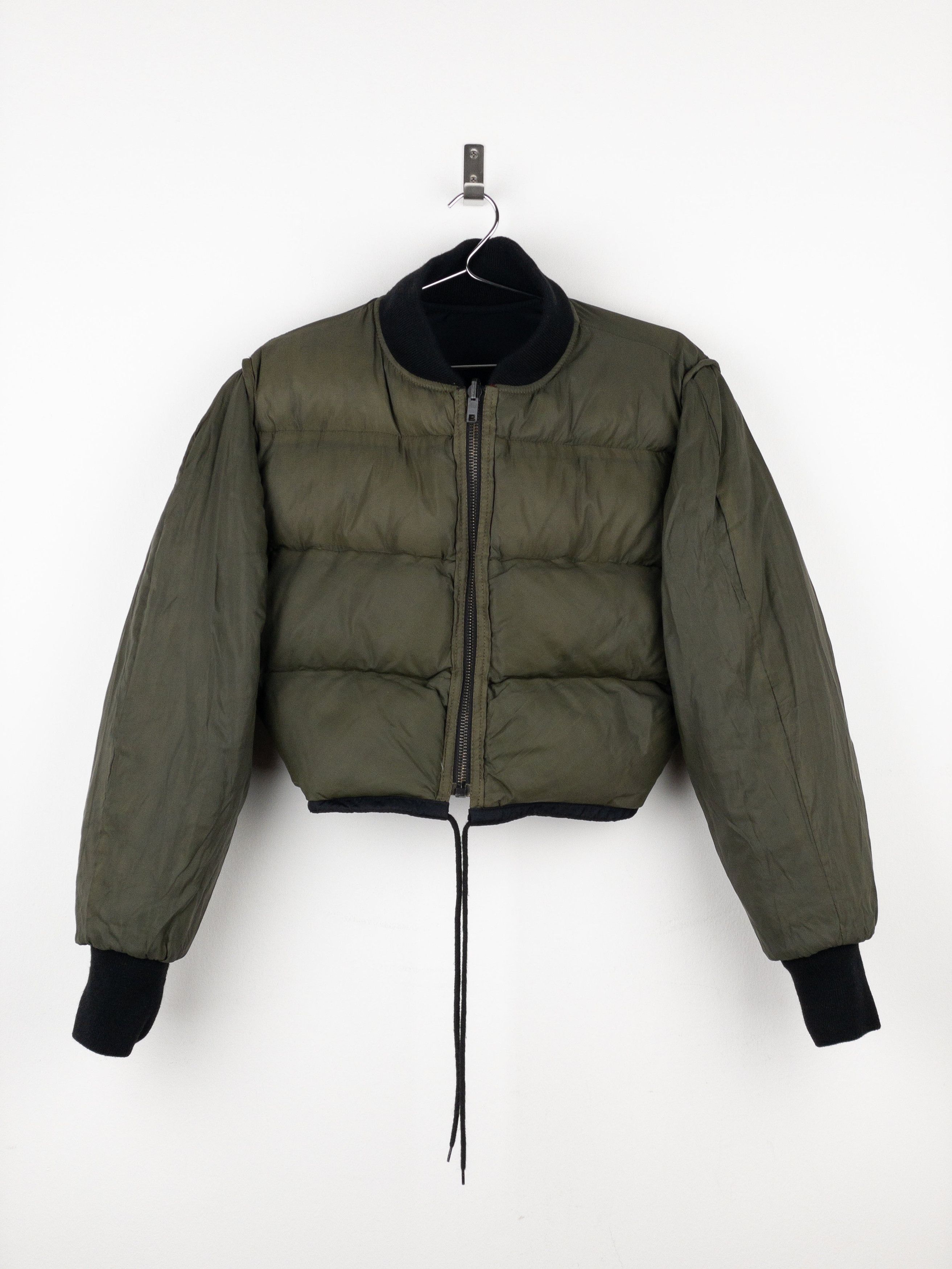 Jean Paul Gaultier 1990s Cropped Puffer Bomber Jacket Size M / US 6-8 / IT 42-44 - 3 Thumbnail
