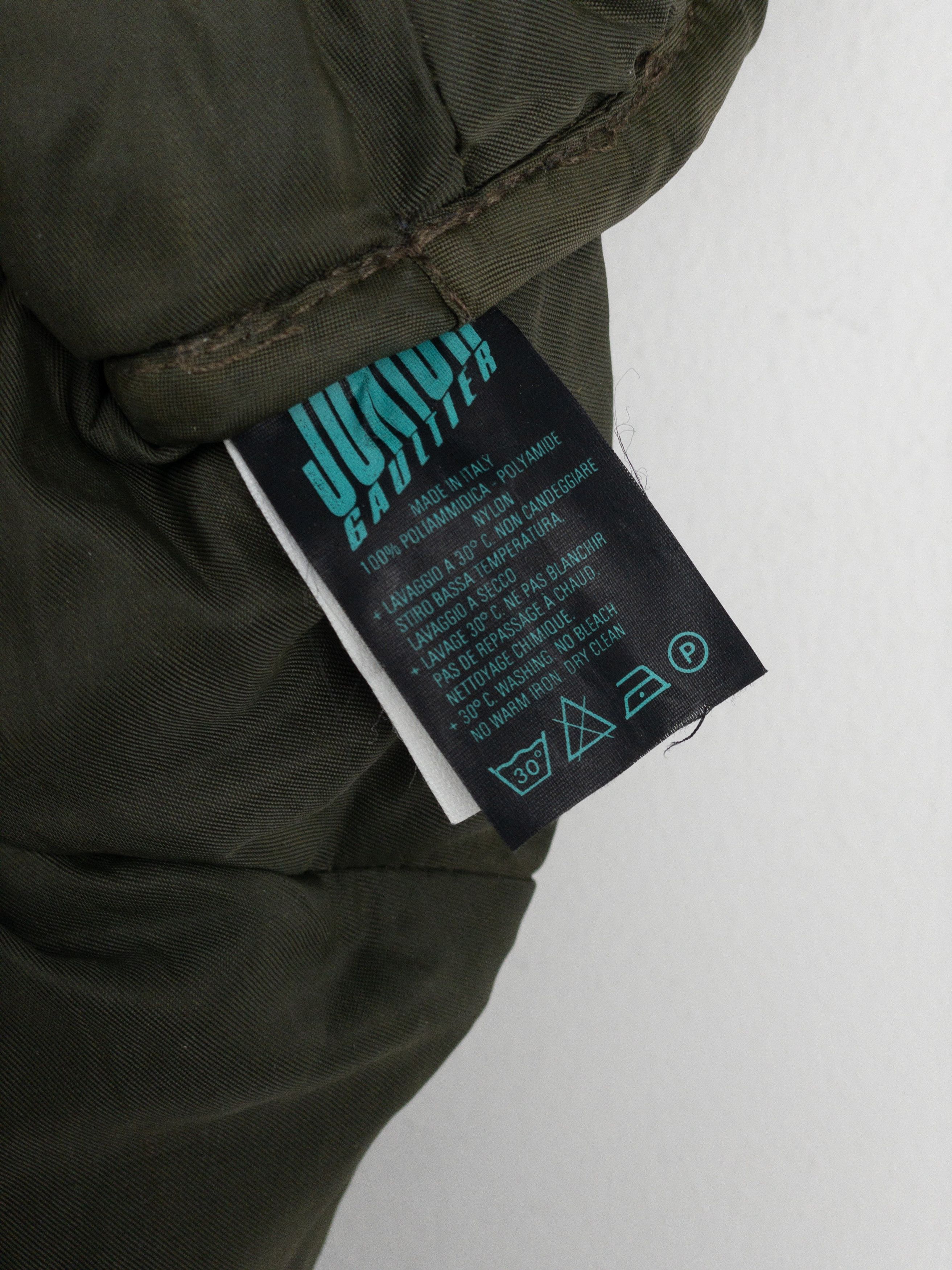 Jean Paul Gaultier 1990s Cropped Puffer Bomber Jacket Size M / US 6-8 / IT 42-44 - 8 Thumbnail