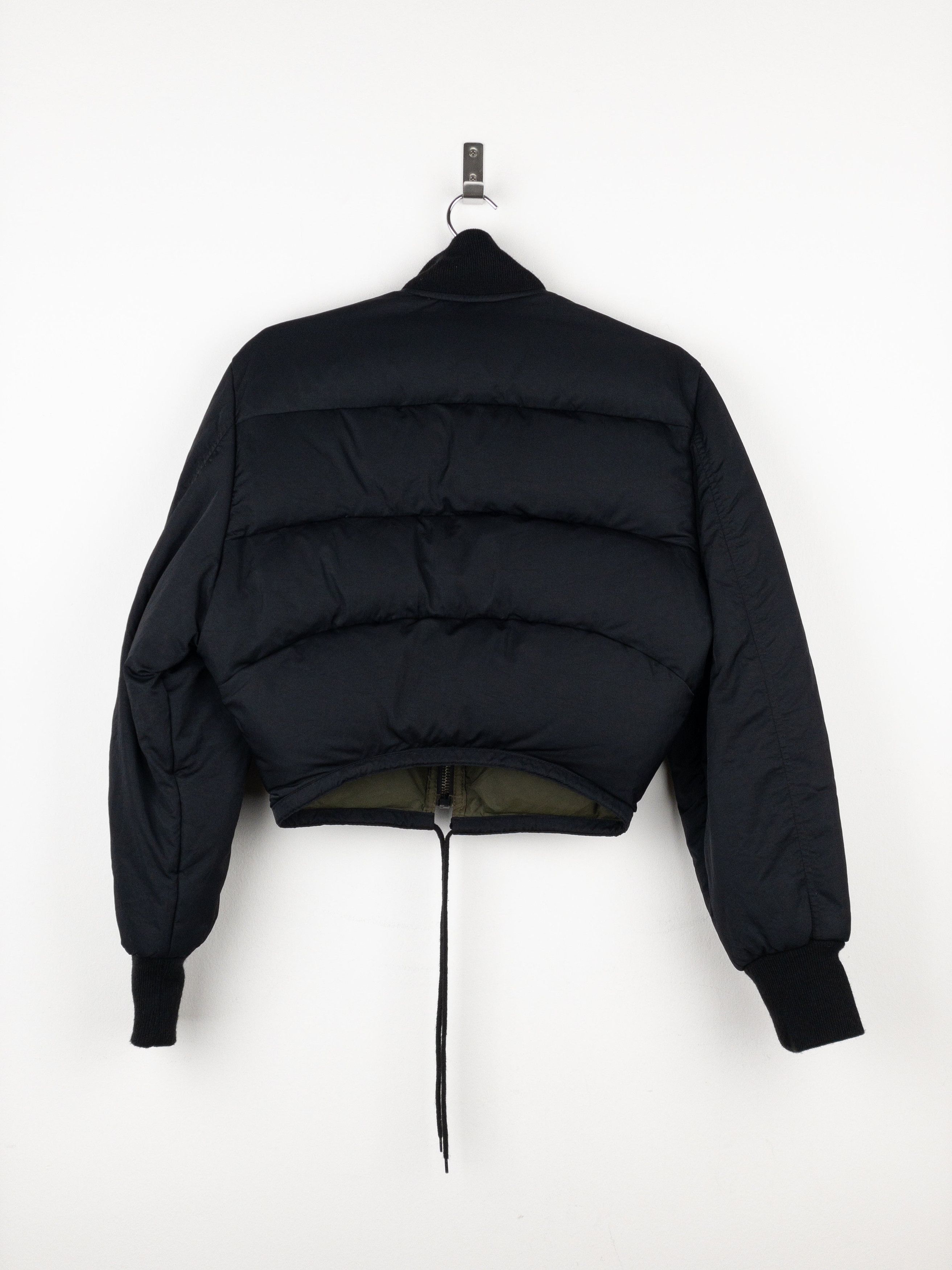 Jean Paul Gaultier 1990s Cropped Puffer Bomber Jacket Size M / US 6-8 / IT 42-44 - 2 Thumbnail