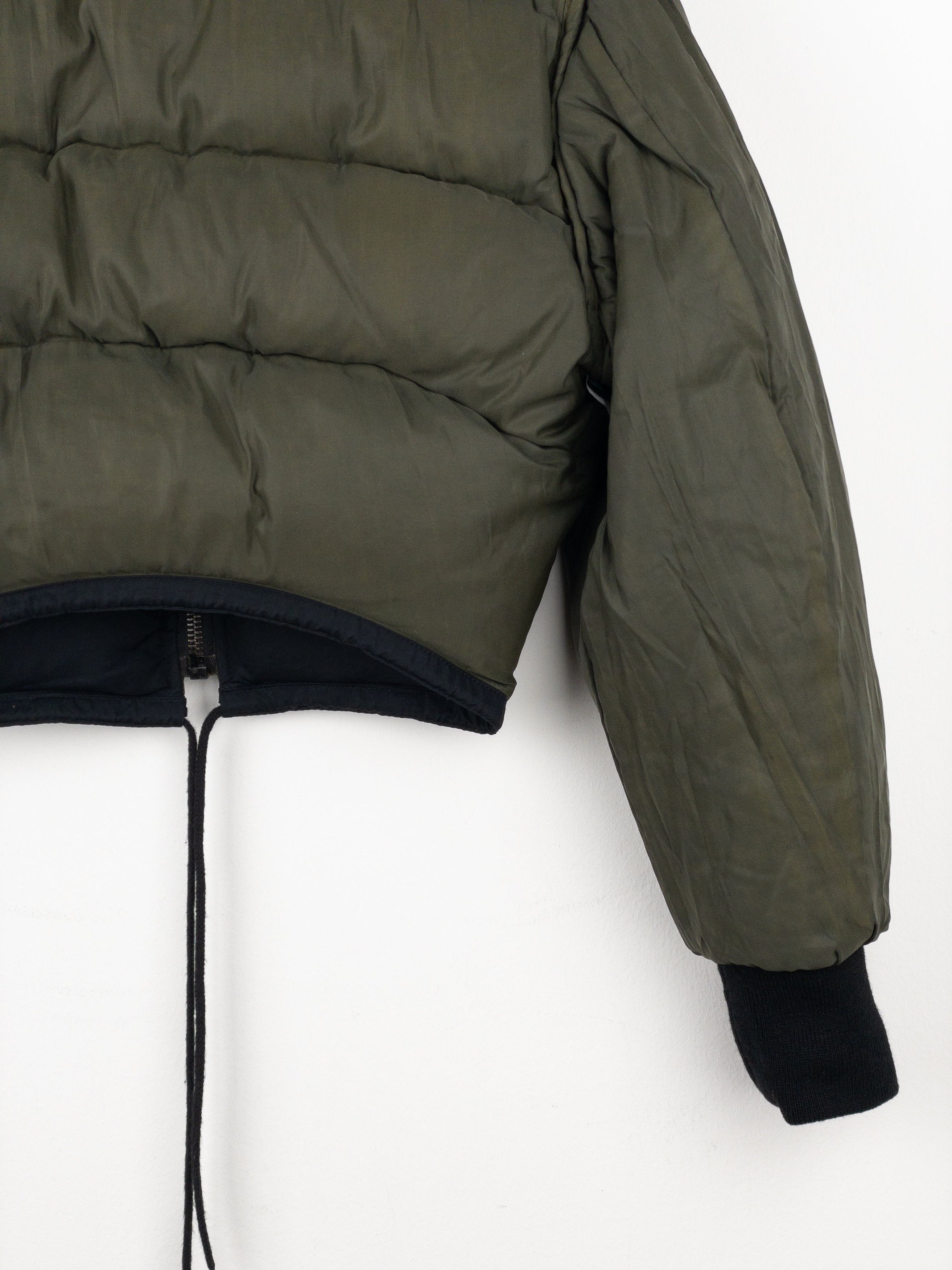Jean Paul Gaultier 1990s Cropped Puffer Bomber Jacket Size M / US 6-8 / IT 42-44 - 7 Thumbnail
