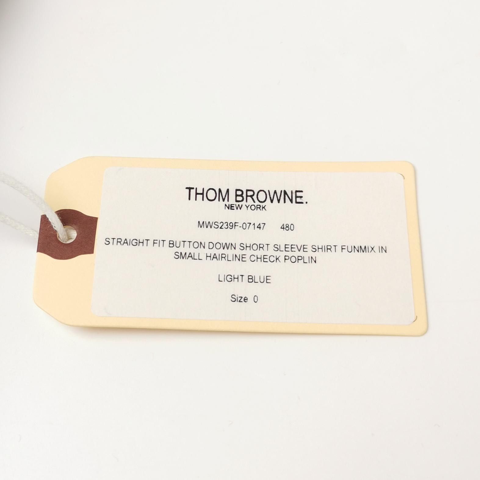 Thom Browne Thom Browne Funmix Check Short Sleeve Shirt Size 0 Size US XS / EU 42 / 0 - 5 Thumbnail