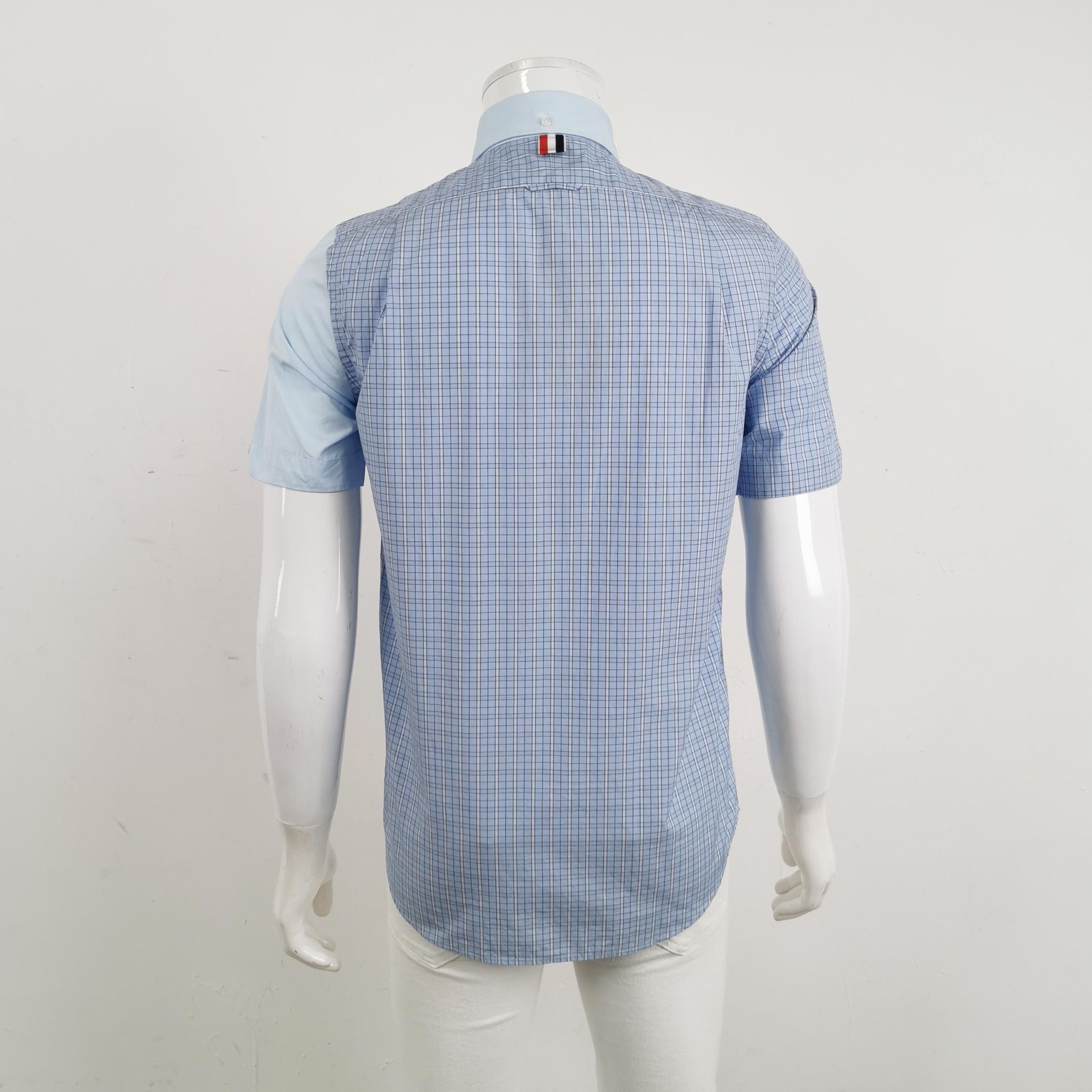 Thom Browne Thom Browne Funmix Check Short Sleeve Shirt Size 0 Size US XS / EU 42 / 0 - 2 Thumbnail