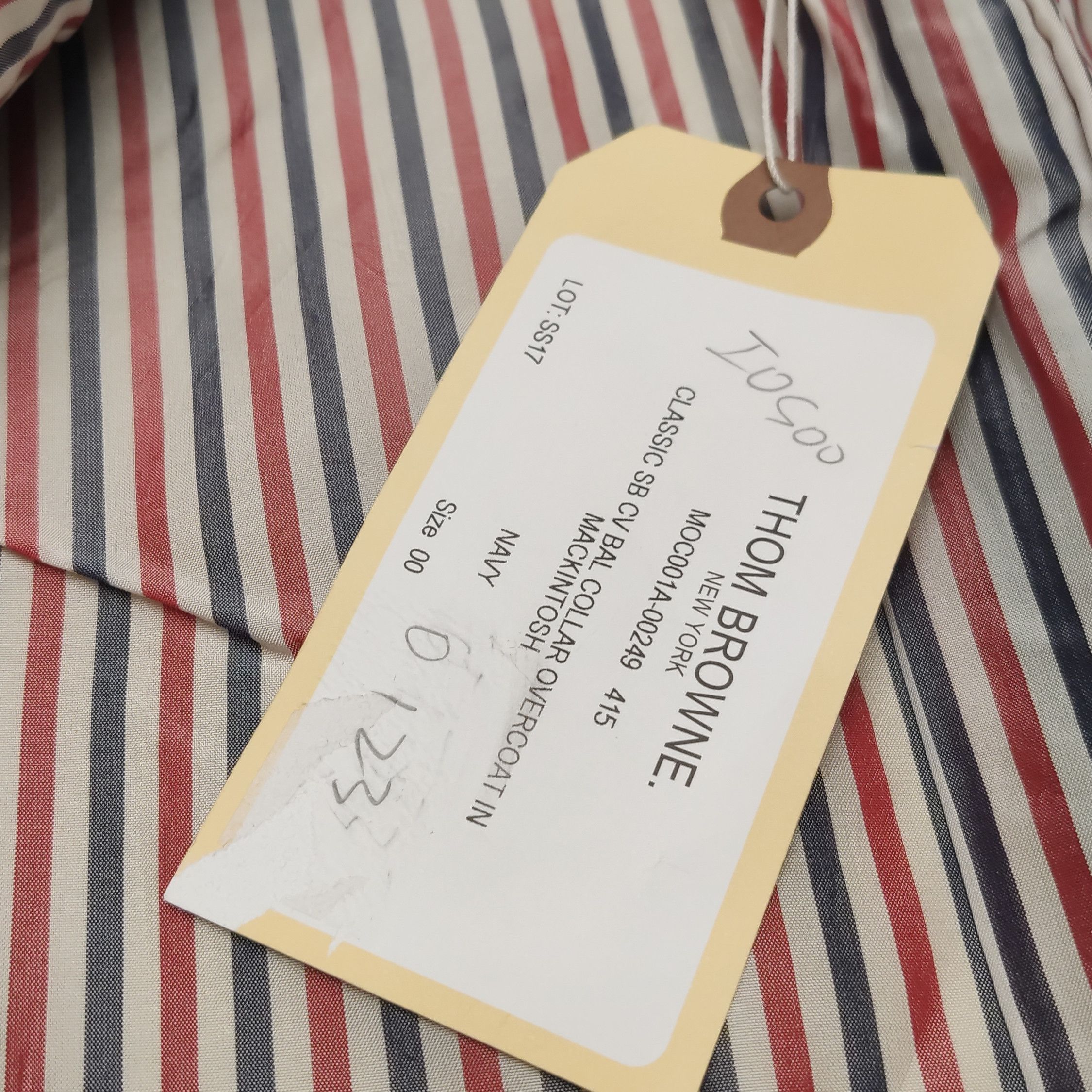 Thom Browne Thom Browne Navy Cotton Bal Collar Overcoat Size 00 Size US XXS / EU 40 - 11 Thumbnail