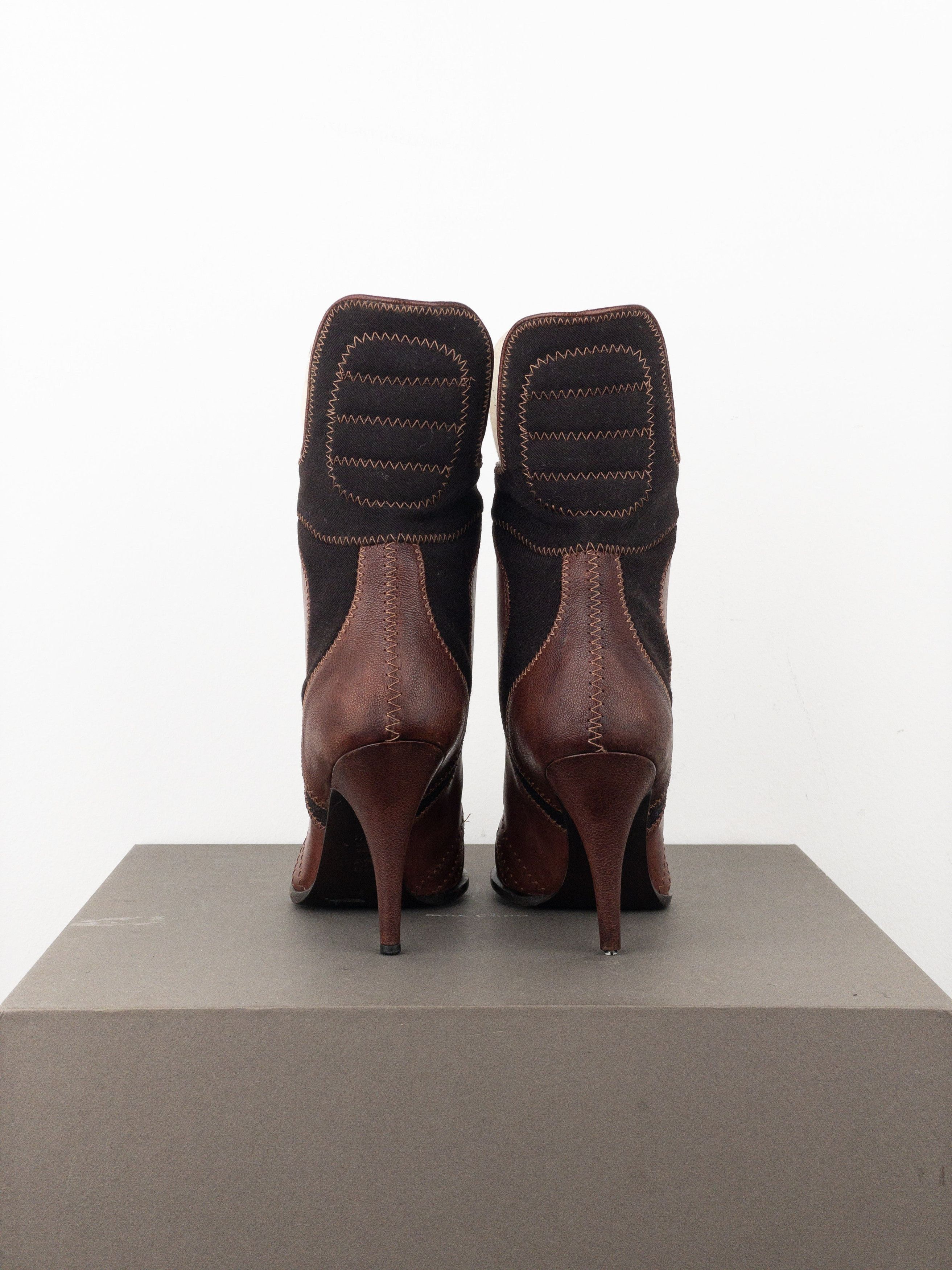 Jean Paul Gaultier AW08 Lace-Up Sports Heel Boots Size US 8.5 / IT 38.5 - 6 Thumbnail