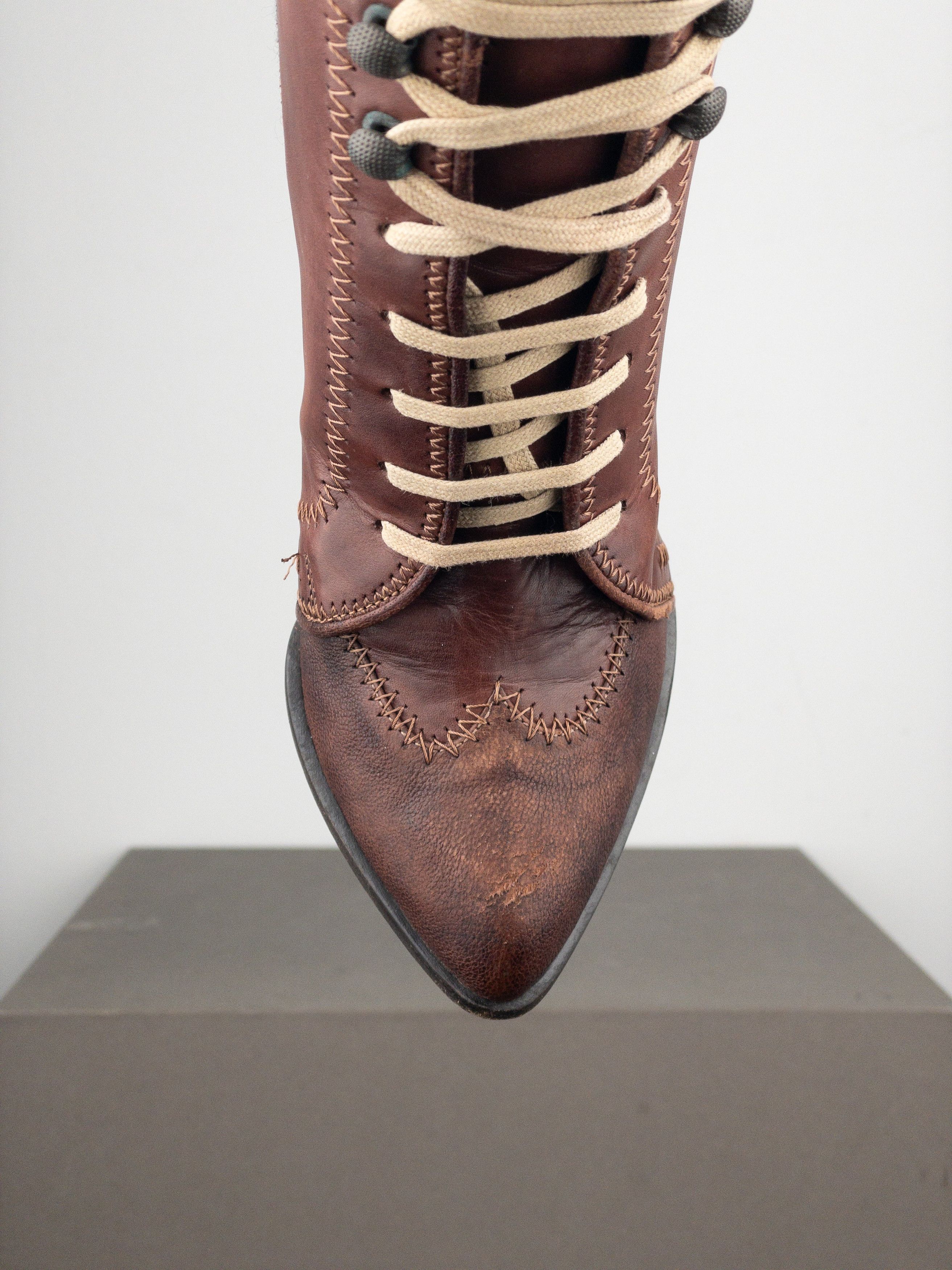 Jean Paul Gaultier AW08 Lace-Up Sports Heel Boots Size US 8.5 / IT 38.5 - 7 Thumbnail