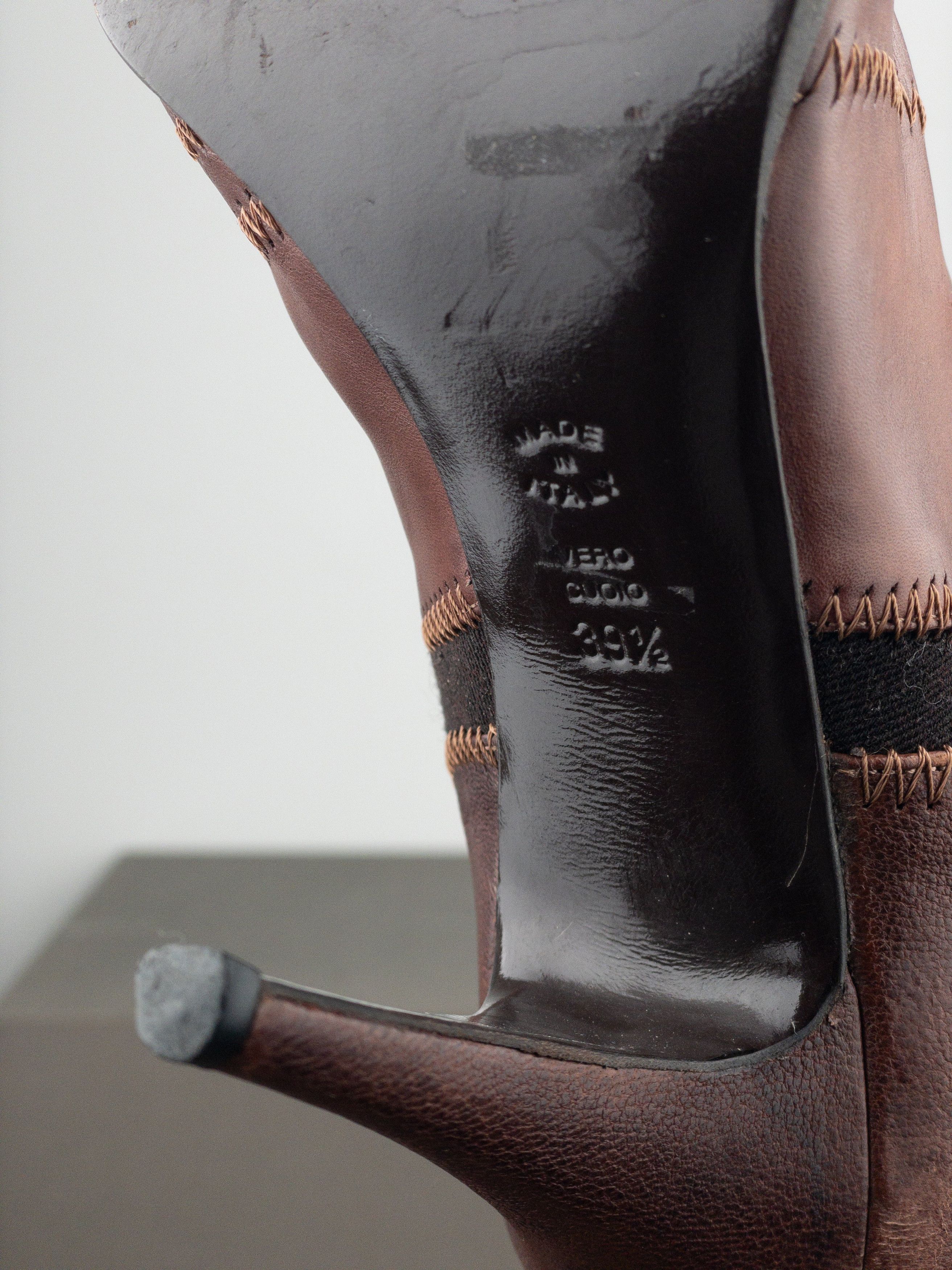 Jean Paul Gaultier AW08 Lace-Up Sports Heel Boots Size US 8.5 / IT 38.5 - 12 Thumbnail