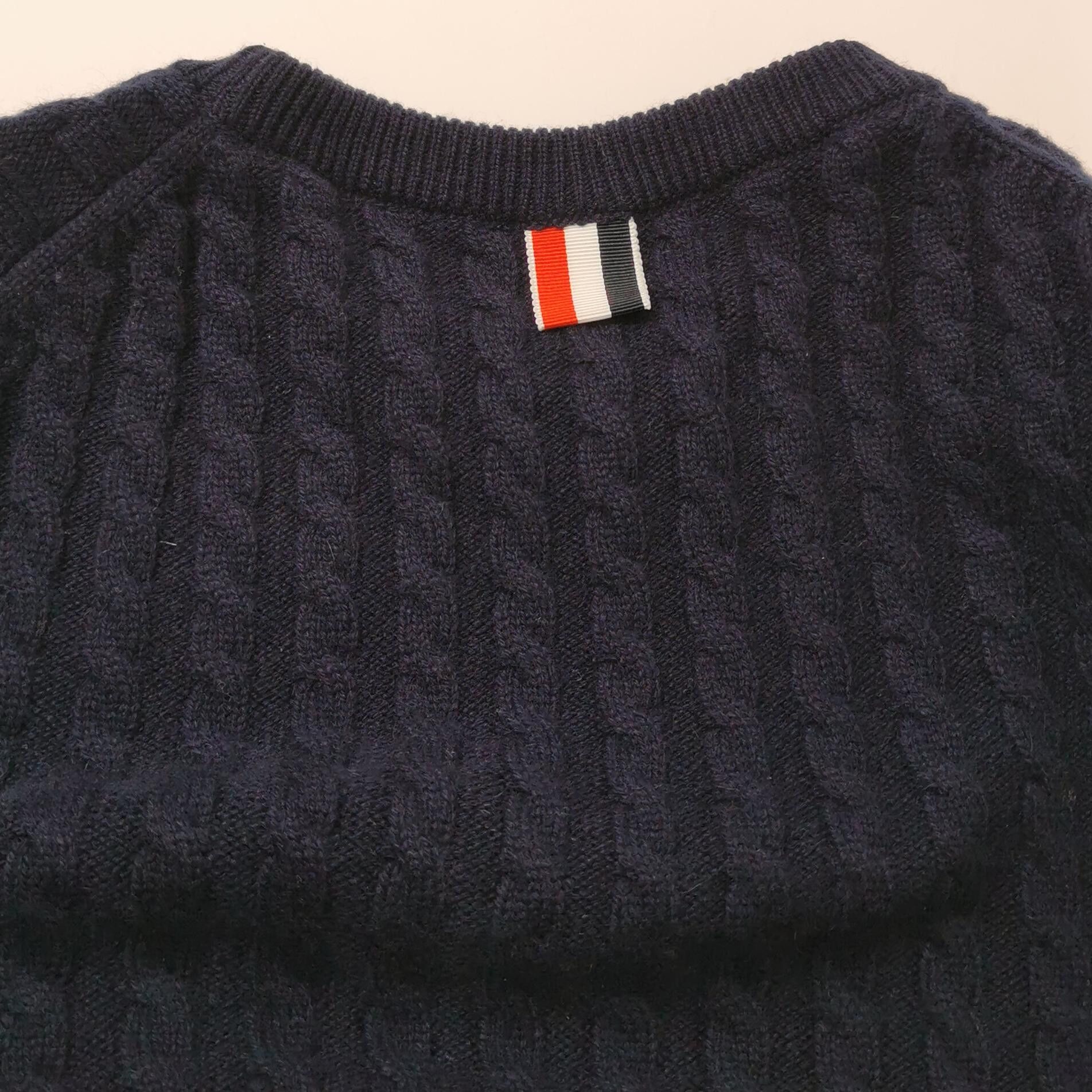 Thom Browne Thom Browne 4-Bar Cashmere Cable Knit Sweater 1 Size US S / EU 44-46 / 1 - 3 Thumbnail