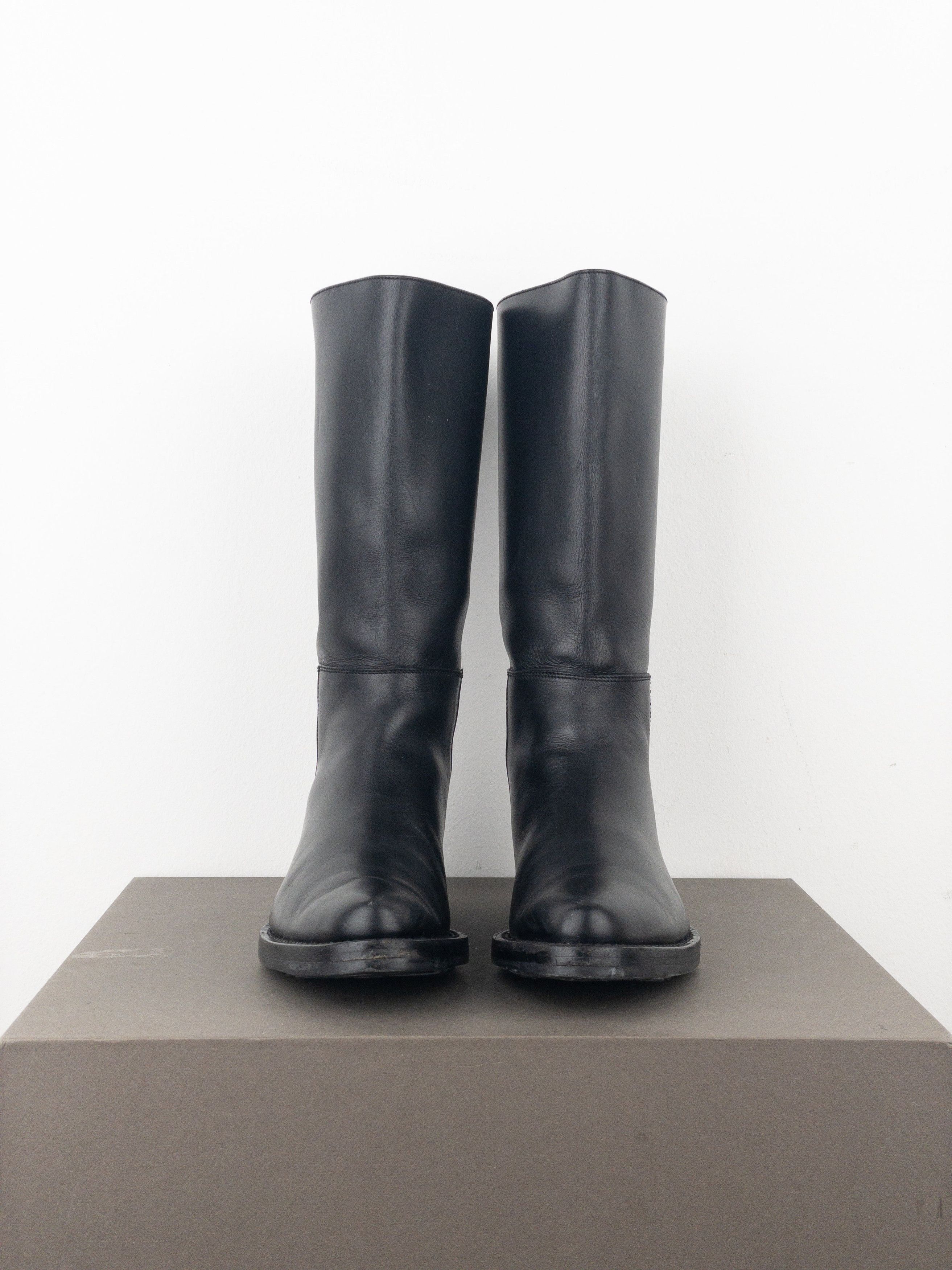 Miu Miu AW01 Pointed-Toe ‘Peco’ Biker Combat Boots Size US 6 / IT 36 - 5 Thumbnail