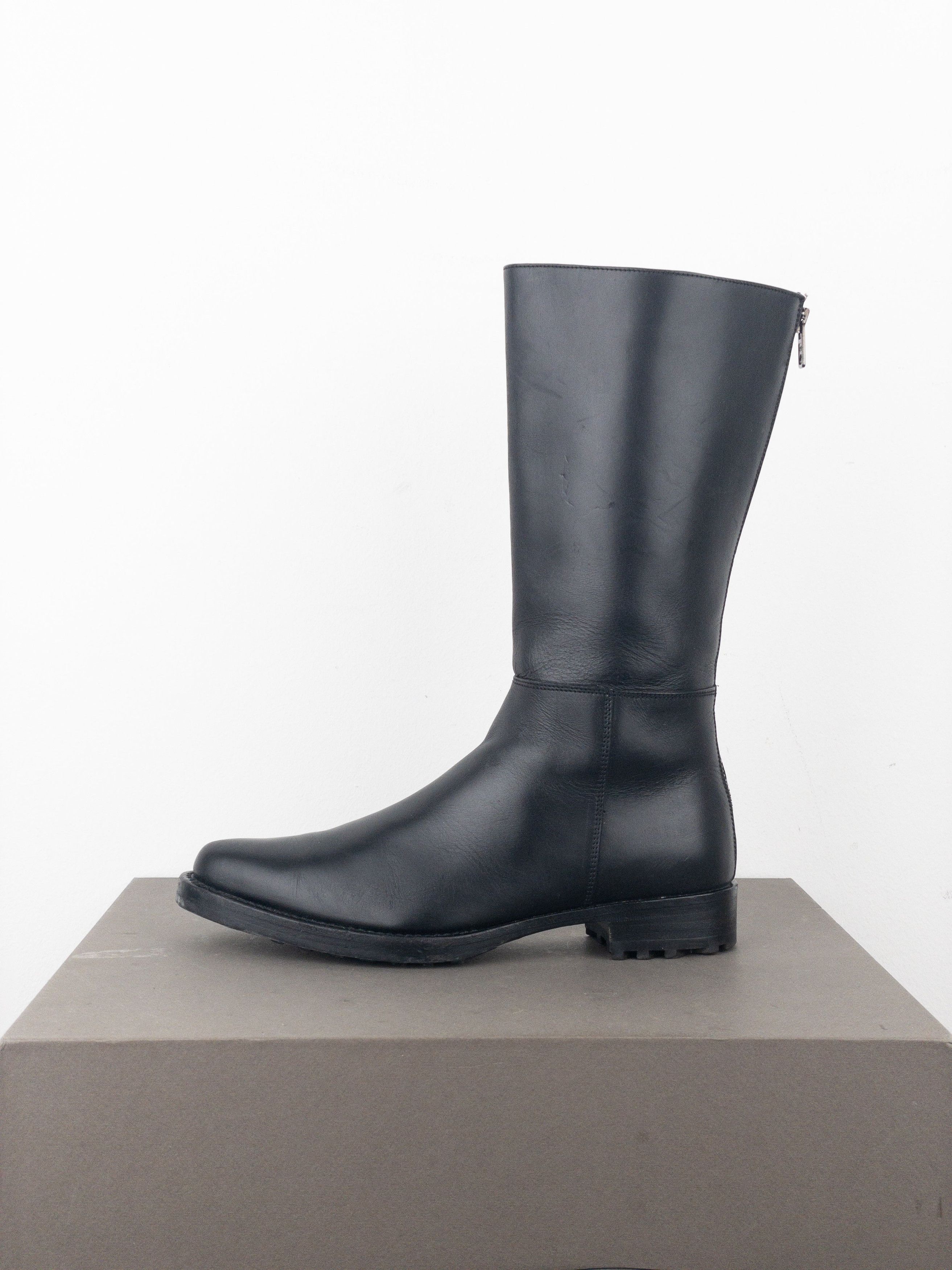 Miu Miu AW01 Pointed-Toe ‘Peco’ Biker Combat Boots Size US 6 / IT 36 - 3 Thumbnail