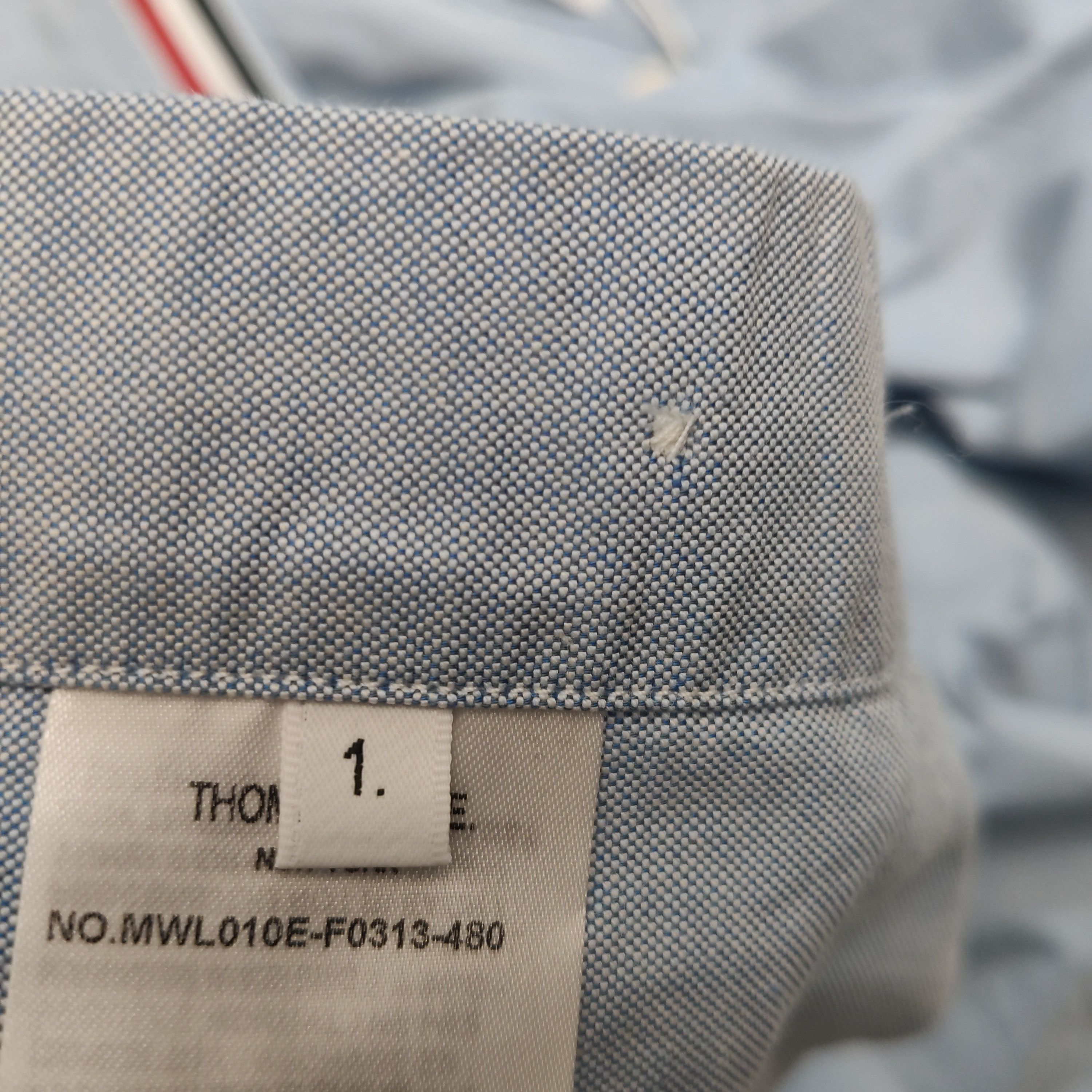 Thom Browne Thom Browne Grosgrain Placket Oxford Shirt Size 1 Size US S / EU 44-46 / 1 - 7 Thumbnail