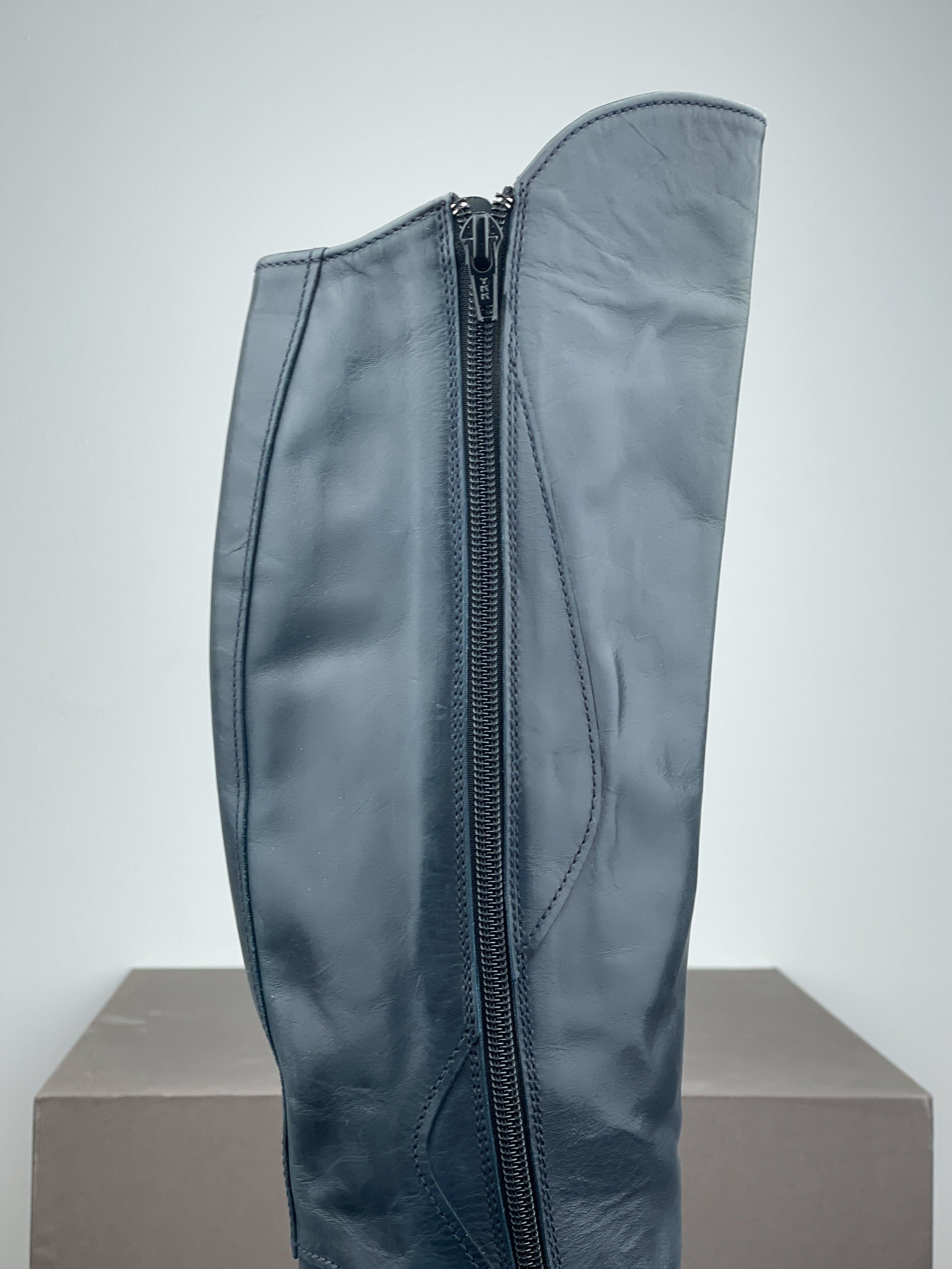 Miu Miu AW08 Knee-High Biker Riding Boots Size US 8 / IT 38 - 10 Thumbnail