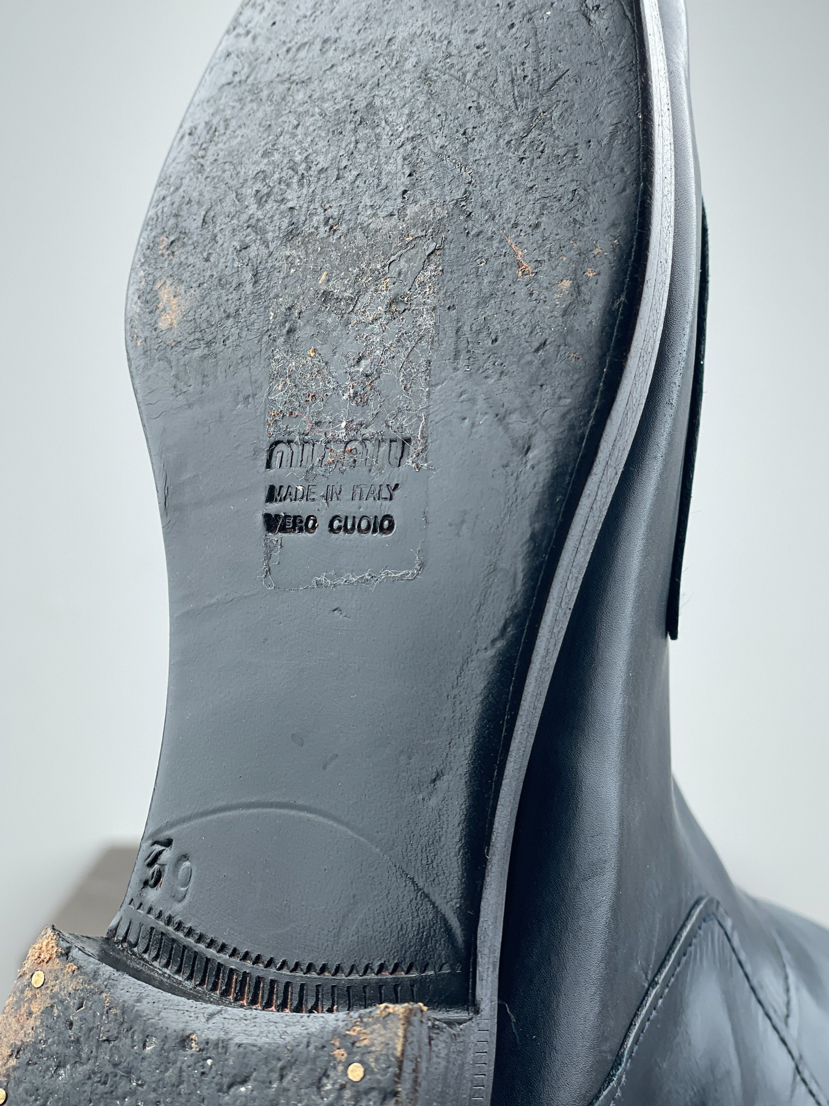 Miu Miu AW08 Knee-High Biker Riding Boots Size US 8 / IT 38 - 12 Thumbnail