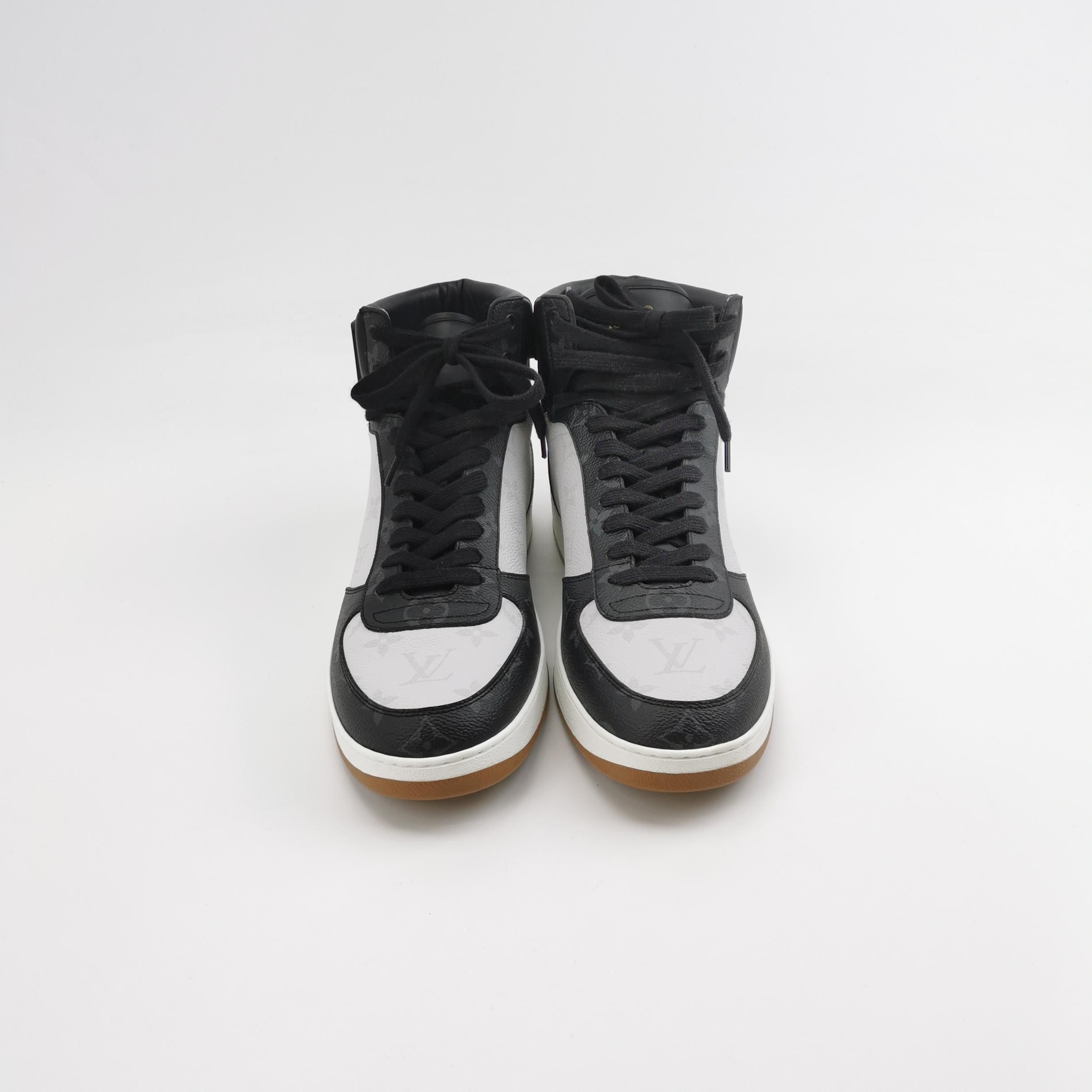 Louis Vuitton Louis Vuitton Monogram Rivoli Hi-Top Sneakers 10.5 Size US 10 / EU 43 - 3 Thumbnail