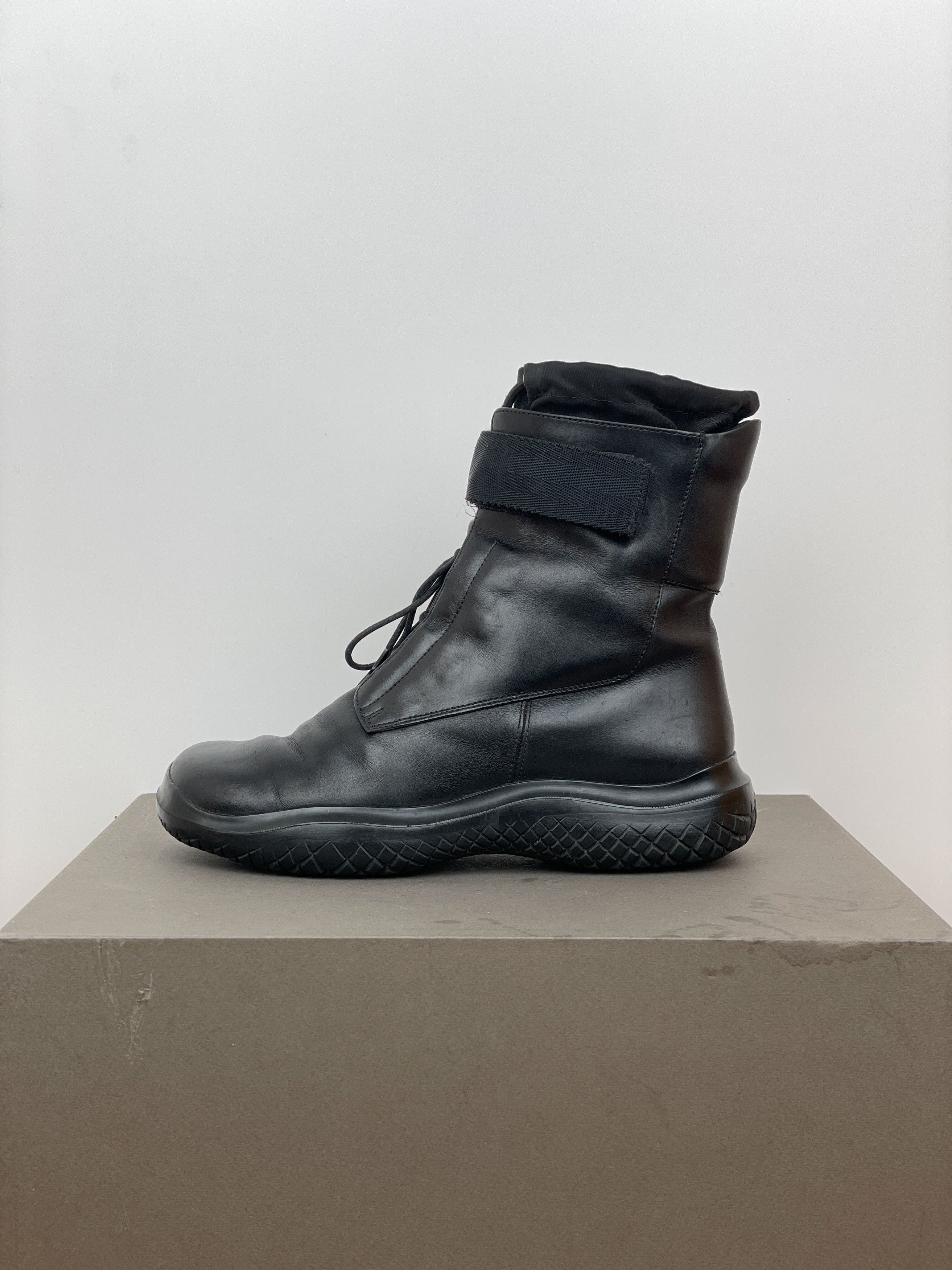 Prada AW99 Square Toe Vibram Combat Boots Size US 9 / IT 39 - 3 Thumbnail
