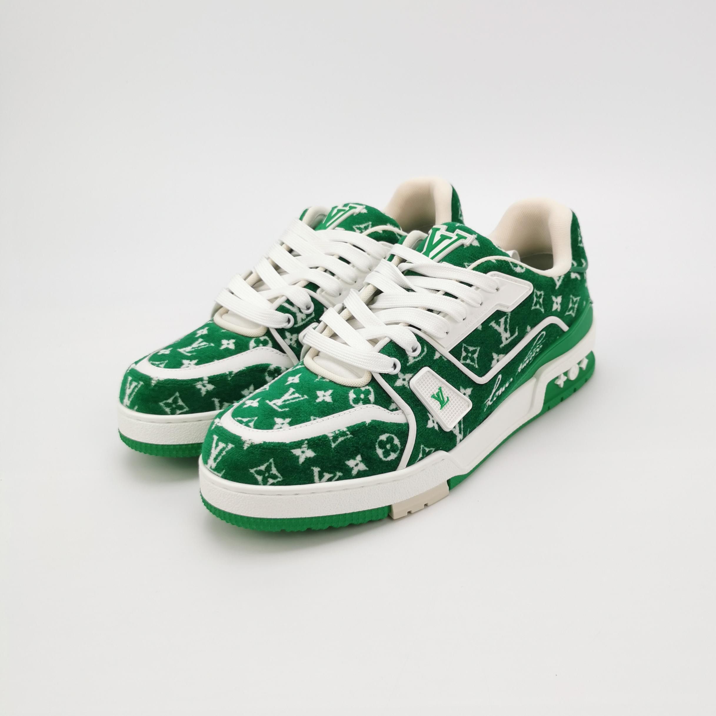 Louis Vuitton Louis Vuitton Monogram Green LV Trainer Sneakers 41 Size US 8 / EU 41 - 2 Thumbnail