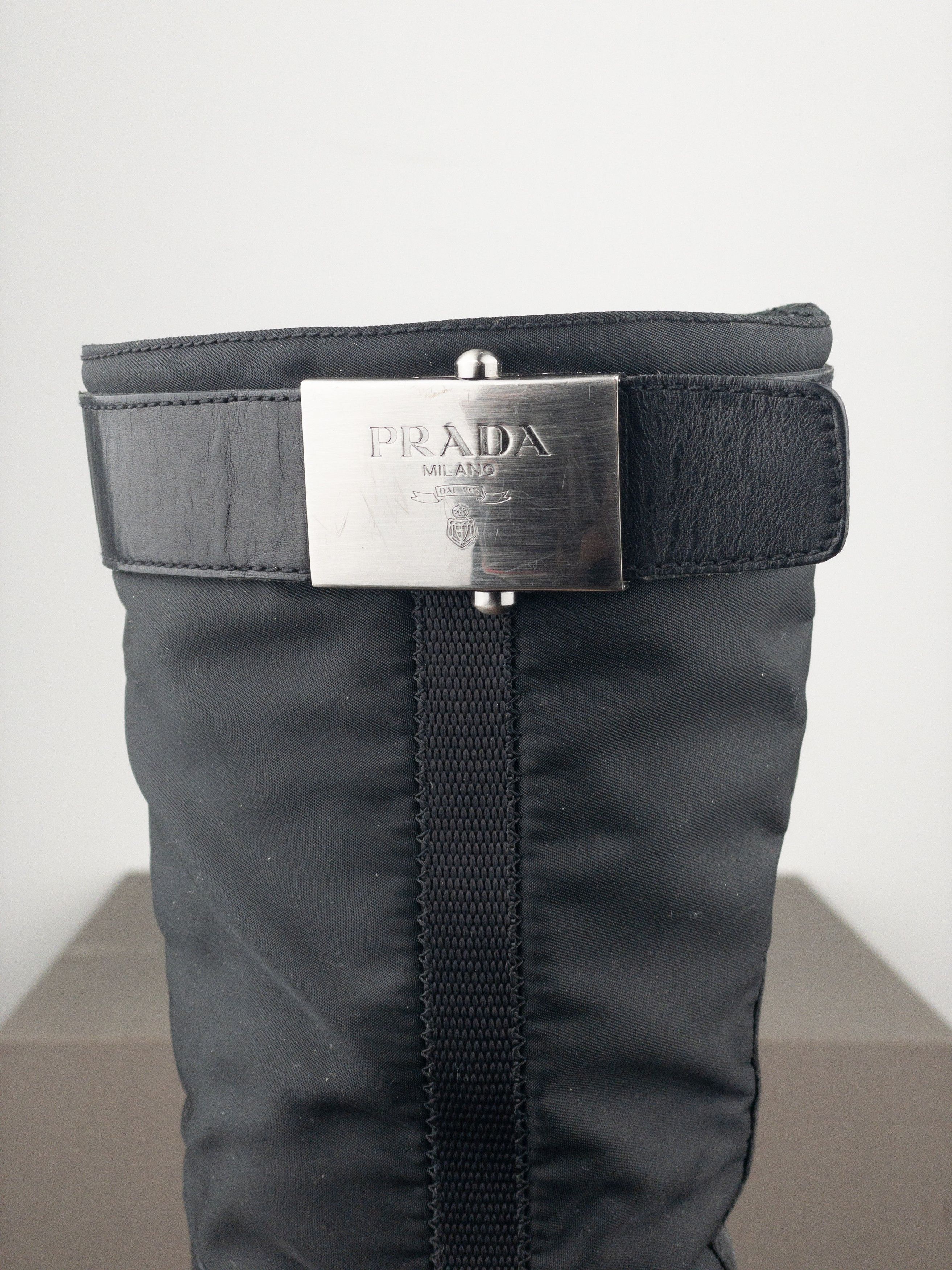 Prada 2000s Hybrid Buckle Cowboy Boots Size US 5.5 / IT 35.5 - 8 Thumbnail