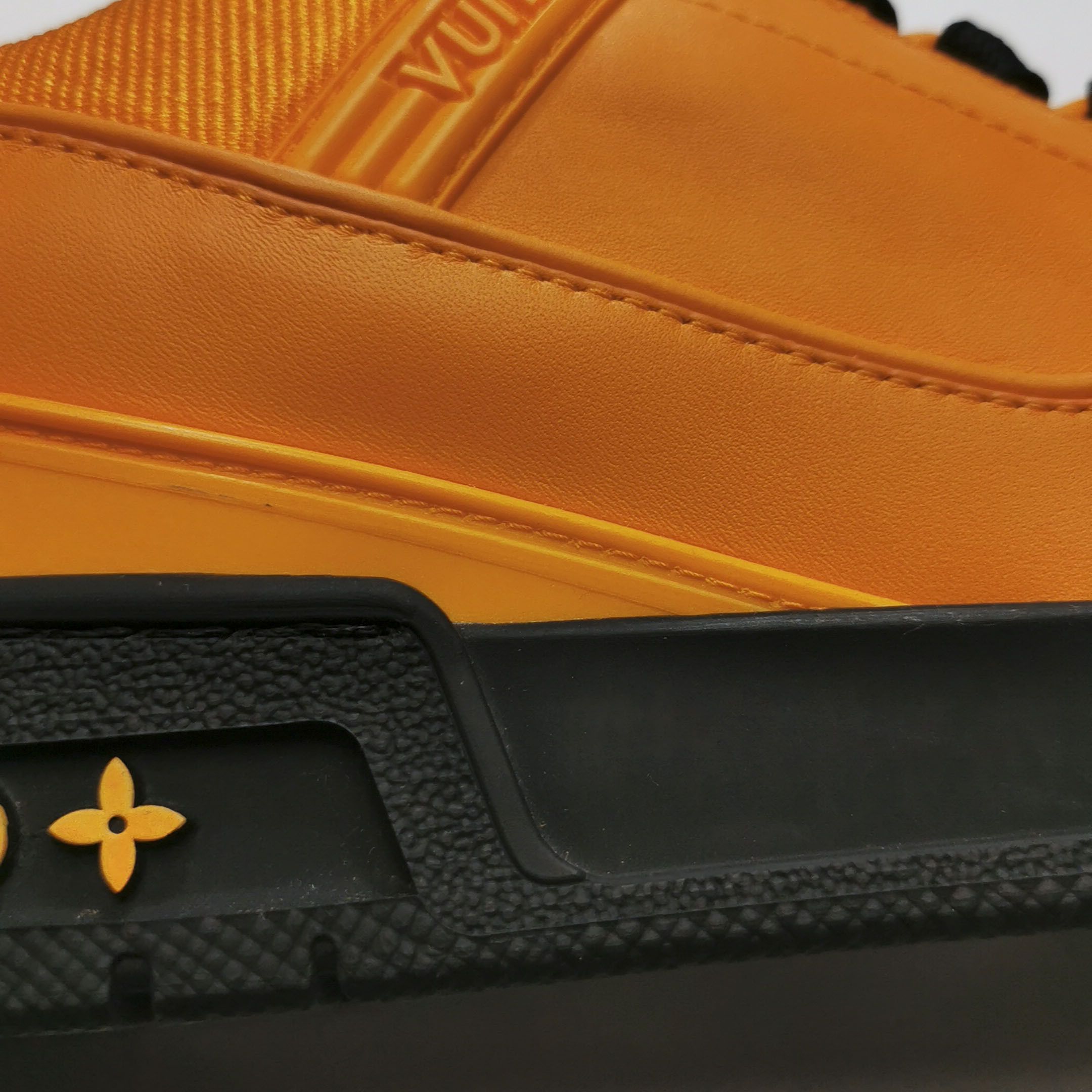 Louis Vuitton Louis Vuitton Orange Calfskin LV Trainer Sneakers 39 Size US 6 / EU 39 - 7 Thumbnail