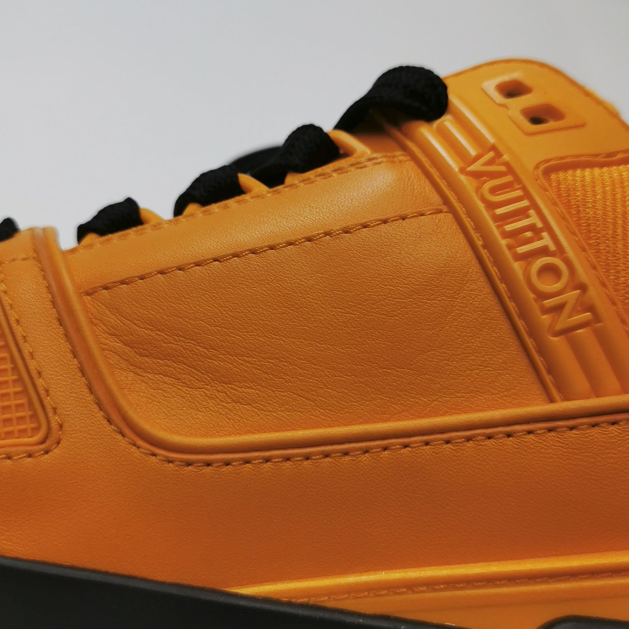 Louis Vuitton Louis Vuitton Orange Calfskin LV Trainer Sneakers 39 Size US 6 / EU 39 - 11 Thumbnail