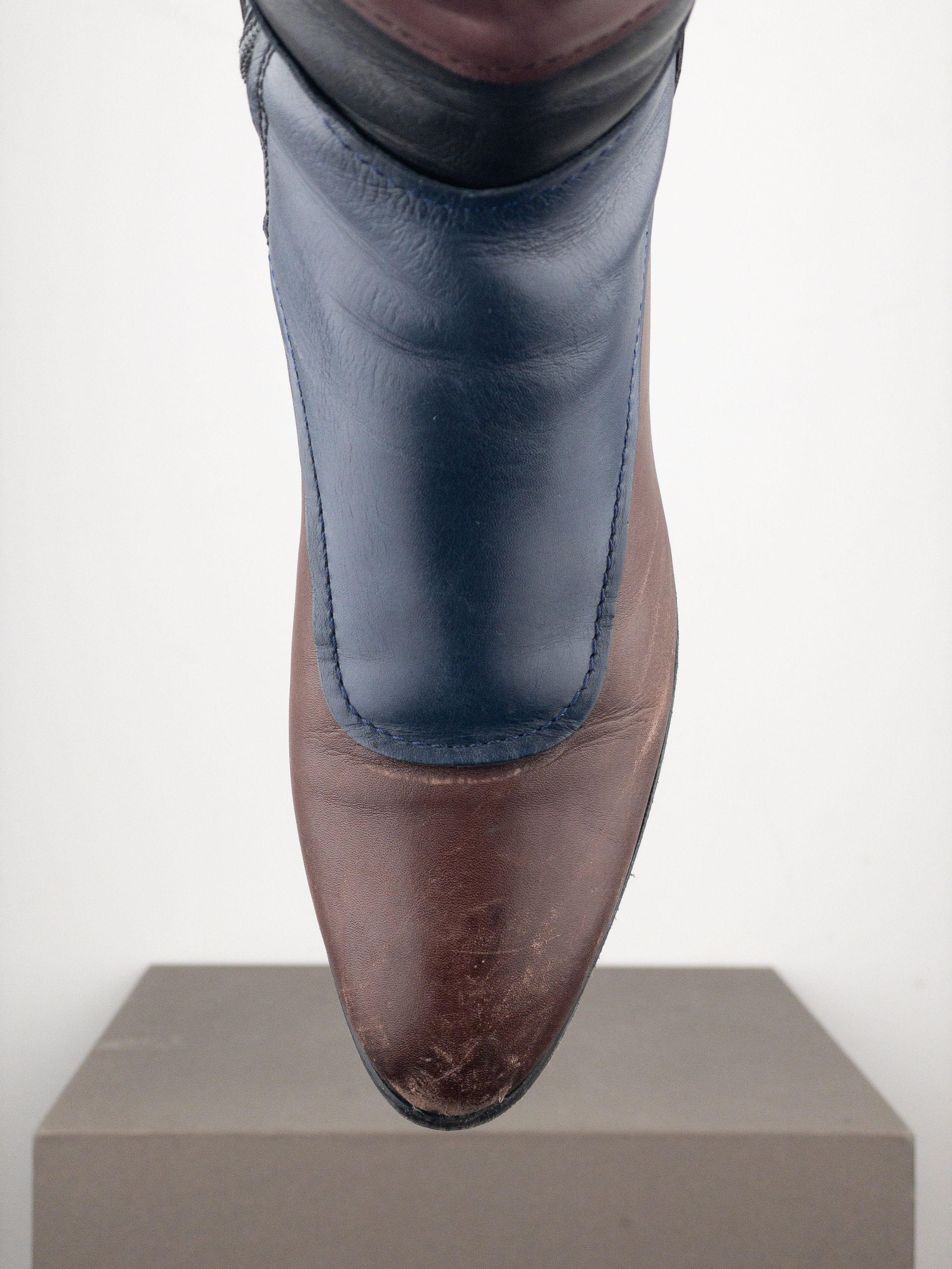 Miu Miu AW08 Knee-High Biker Riding Boots Size US 6 / IT 36 - 7 Thumbnail